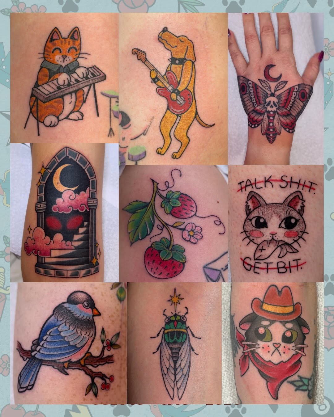Tattoo by @purrsimmon — american_traditional, neo_traditional