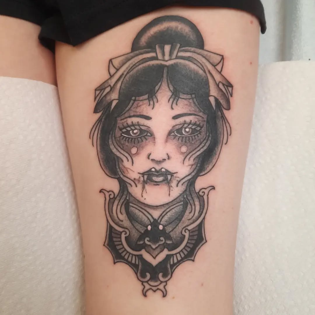 Tattoo by @k8carley_tattoos — neo_traditional, dark_realism