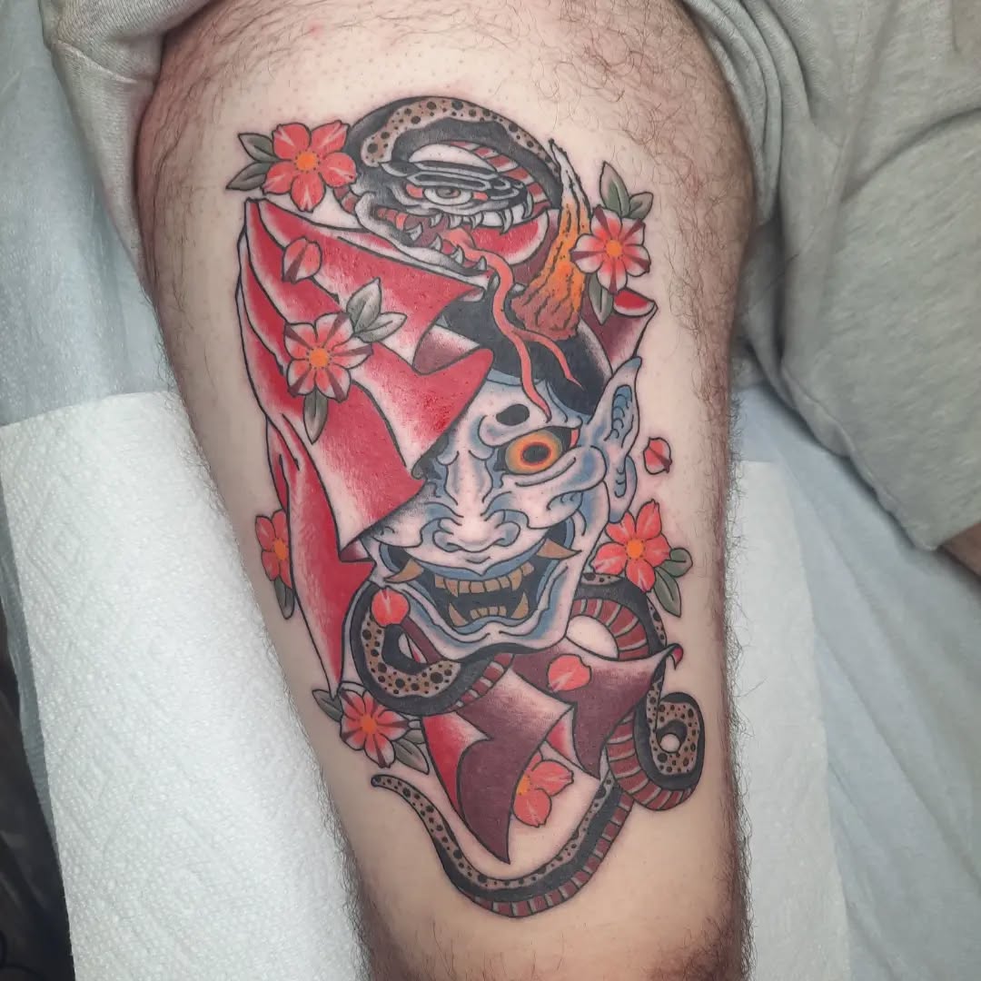 Tattoo by @k8carley_tattoos — japanese_irezumi, neo_traditional