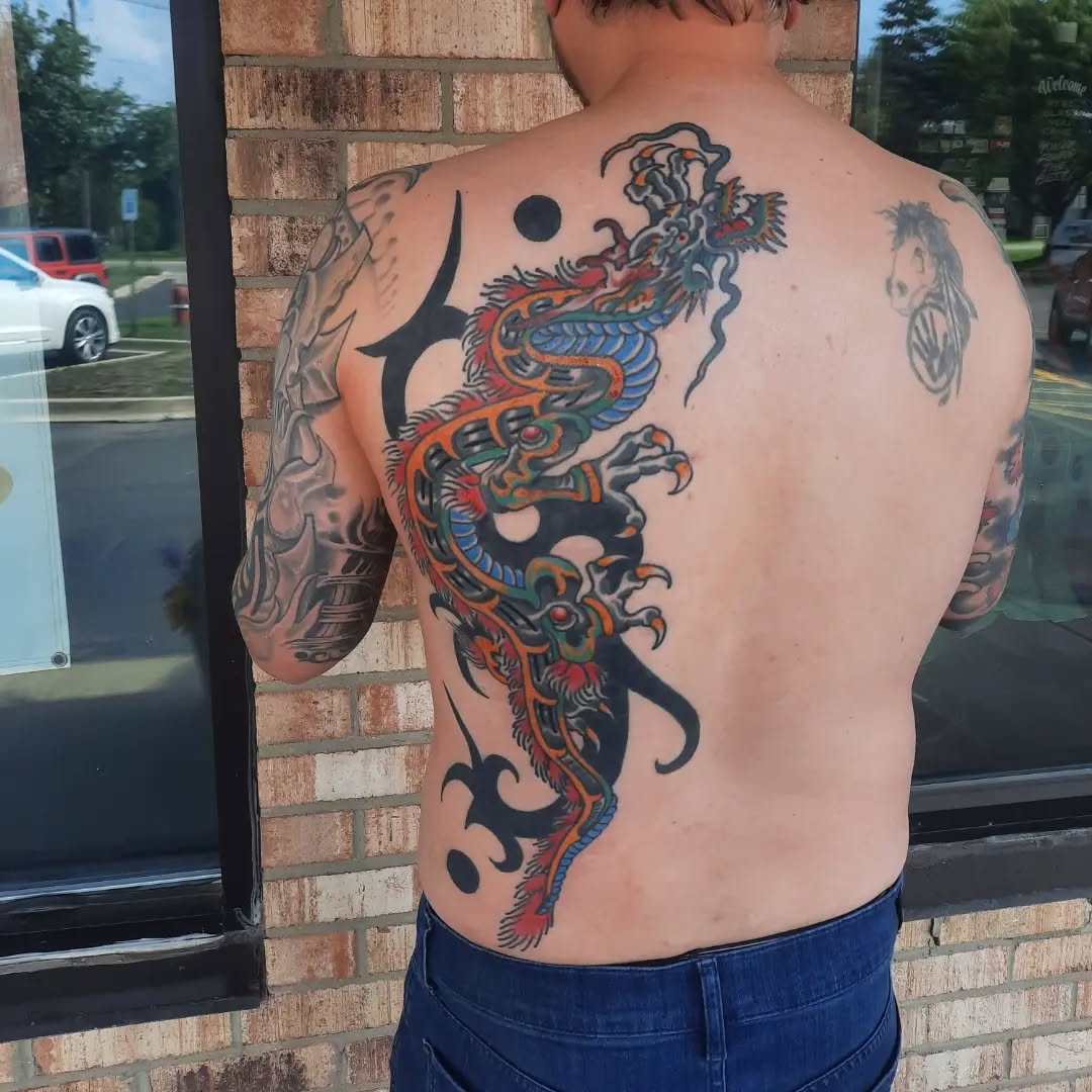 Tattoo by @k8carley_tattoos — japanese_irezumi, blackwork