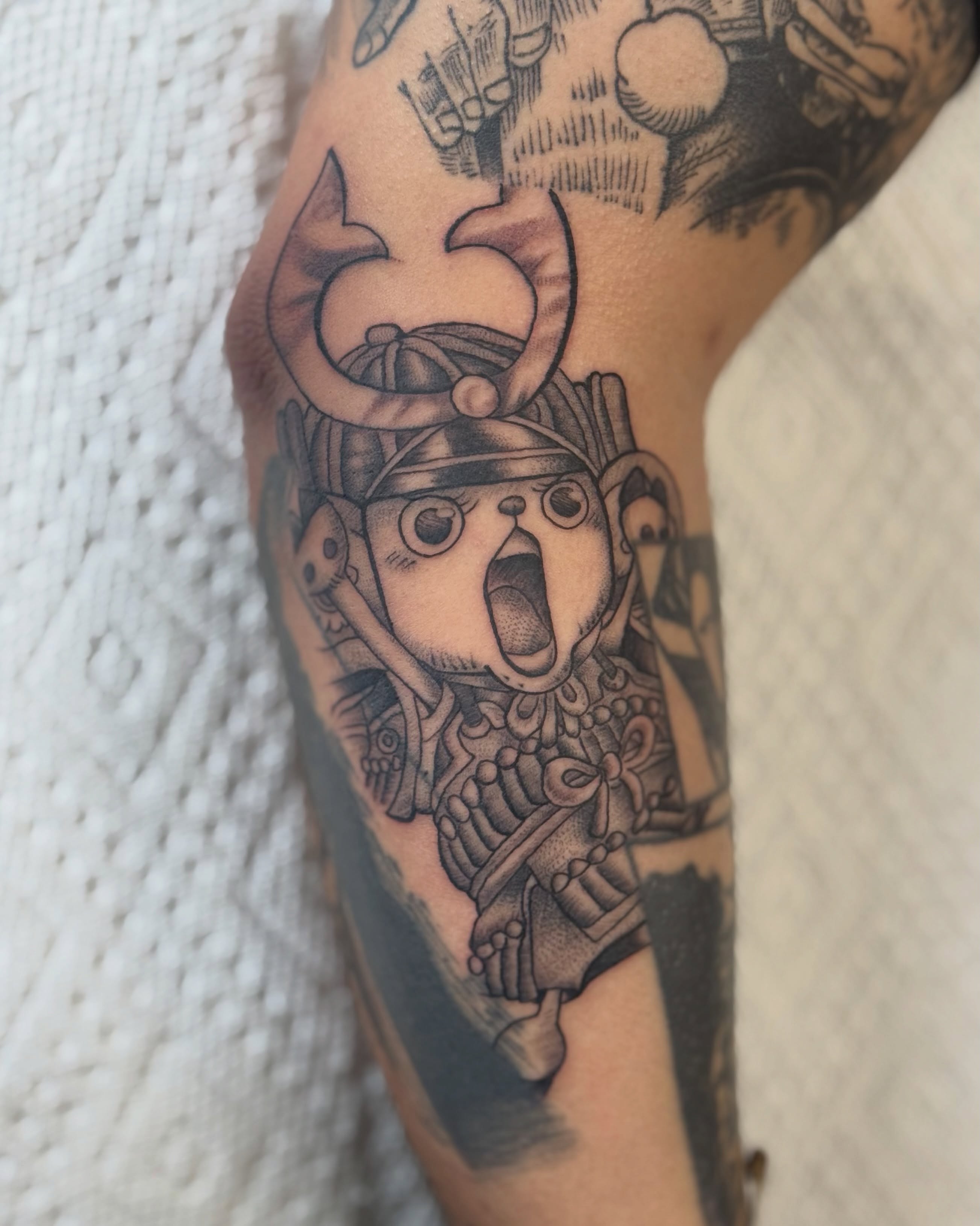 Tattoo by @majinmish — black_and_grey, realism