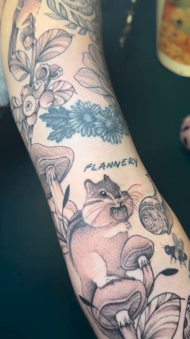 Tattoo by @inkygremlin — black_and_grey, realism