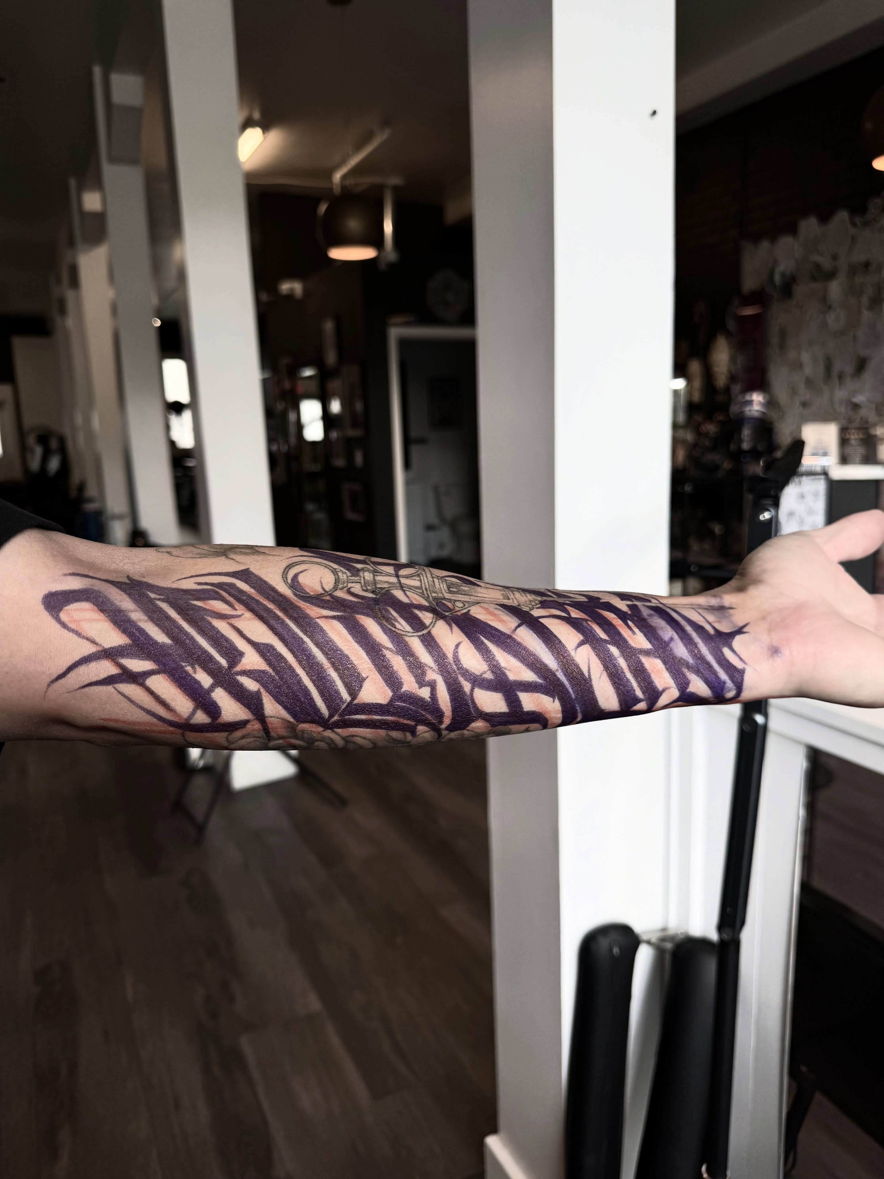 Tattoo by @wiseroner — lettering_script