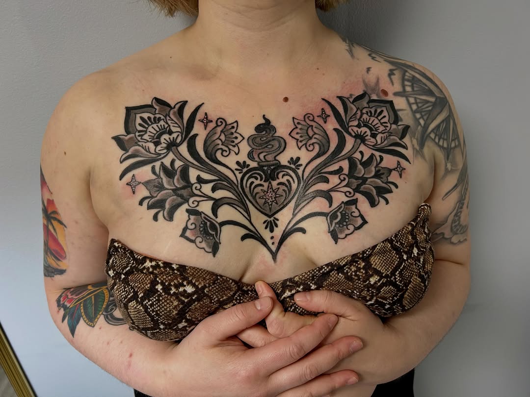 Tattoo by @shaynasoderstrom — black_and_grey, ornamental