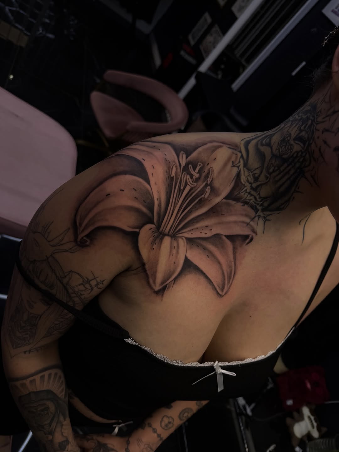 Tattoo by @prettypixieink_ β black_and_grey, realism