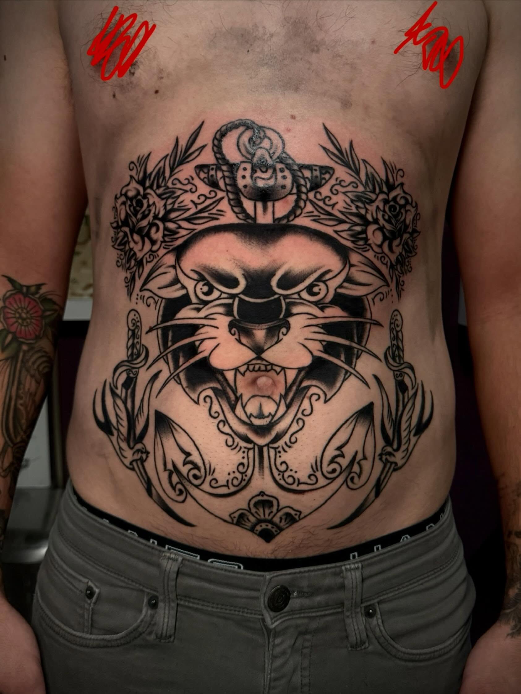 Tattoo by @theartofliddy — american_traditional, black_and_grey