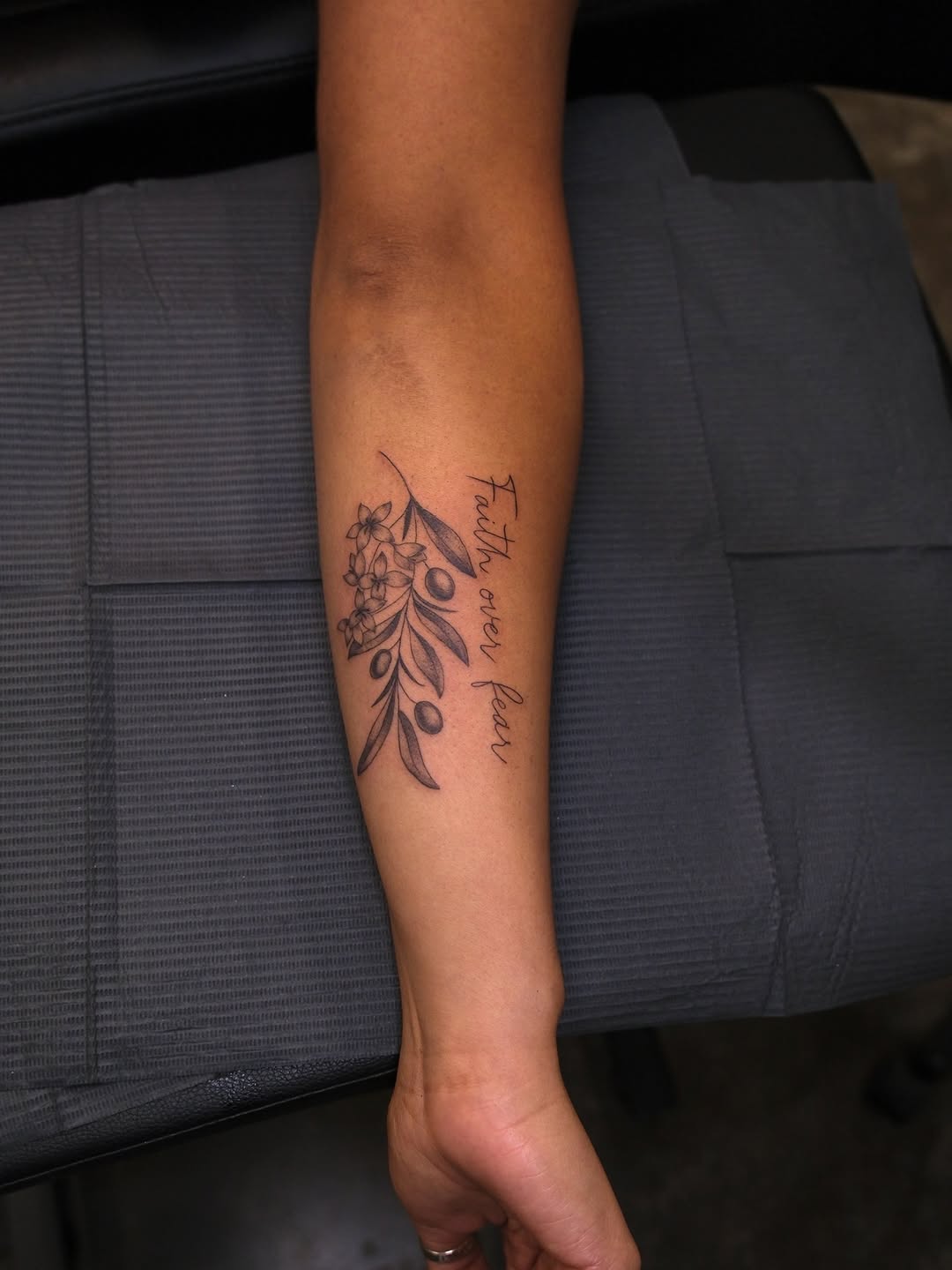 Tattoo by @kianahopetattoo — fine_line, lettering_script
