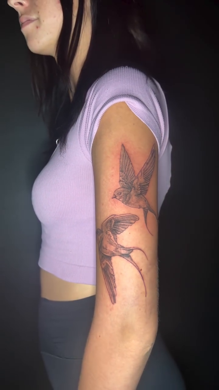 Tattoo by @antgot1nk — fine_line, black_and_grey
