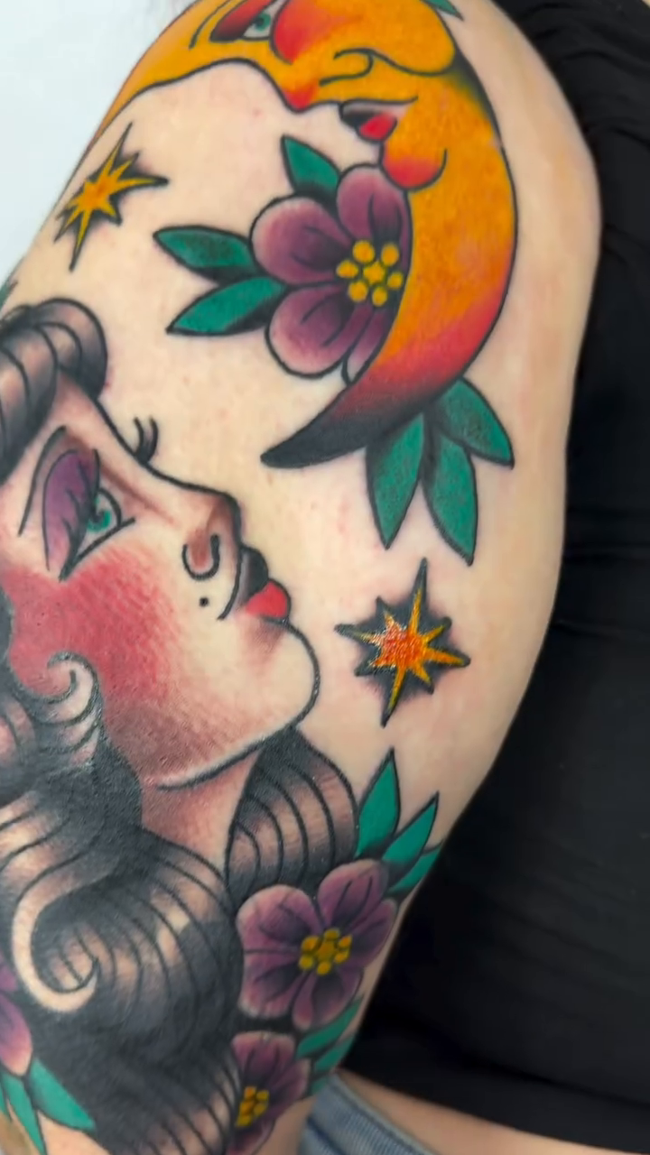 Tattoo by @hannahjean_tattoos — american_traditional, neo_traditional