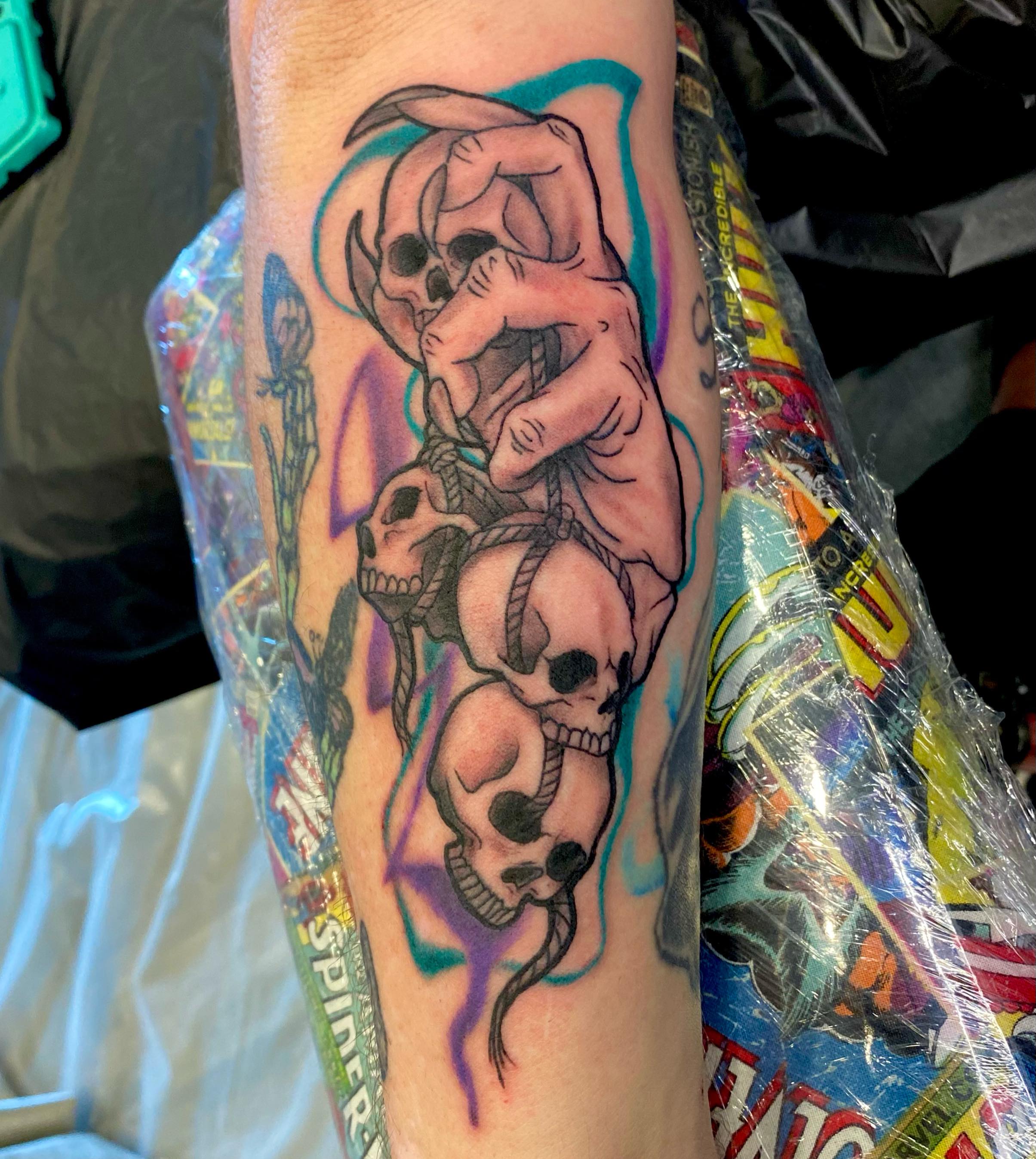 Tattoo by @tattooartist_rileyalexander — american_traditional, dotwork