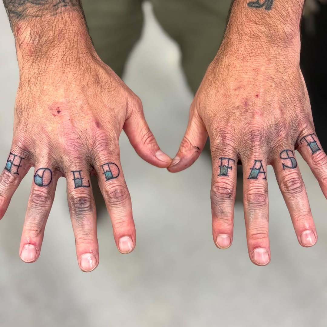 Tattoo by @highdemandjon โ lettering_script, black_and_grey