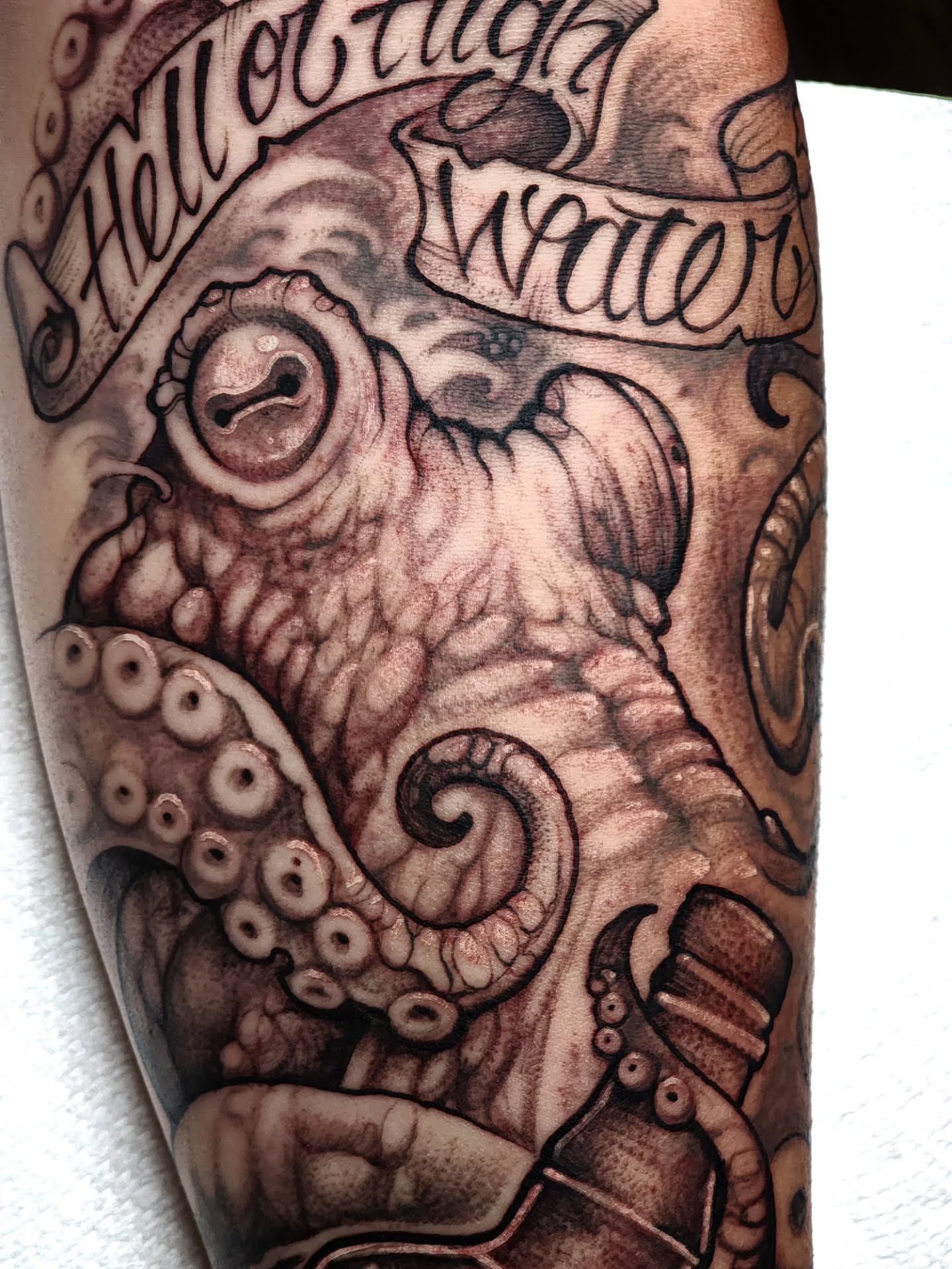 Tattoo by @401tattoo — black_and_grey