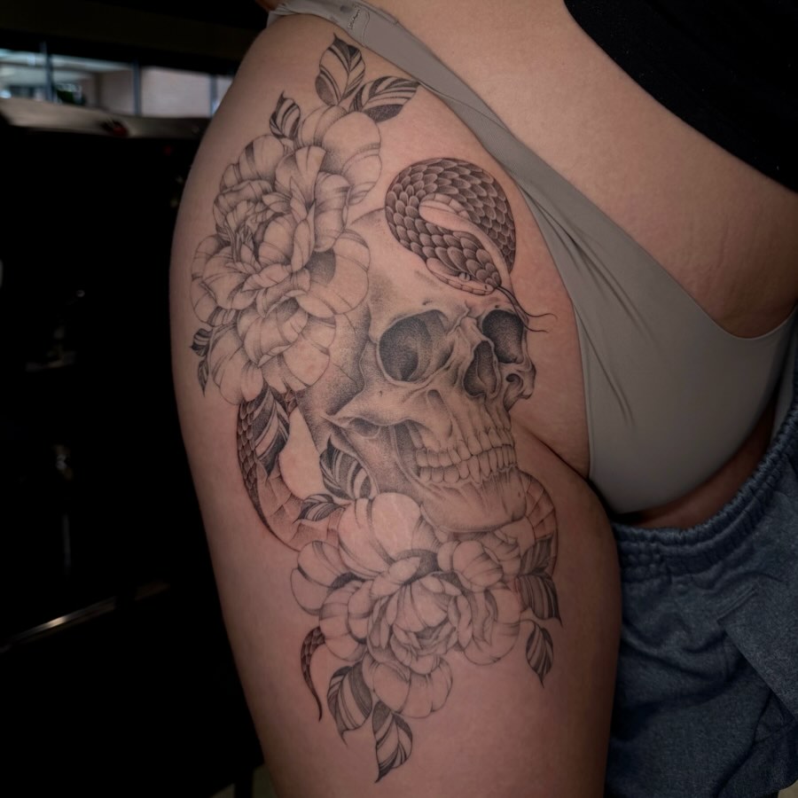 Tattoo by @gimilt.tattoos — realism, black_and_grey
