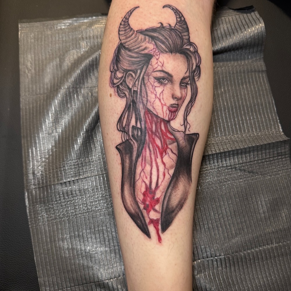 Tattoo by @torres_tattoos — dark_realism, black_and_grey