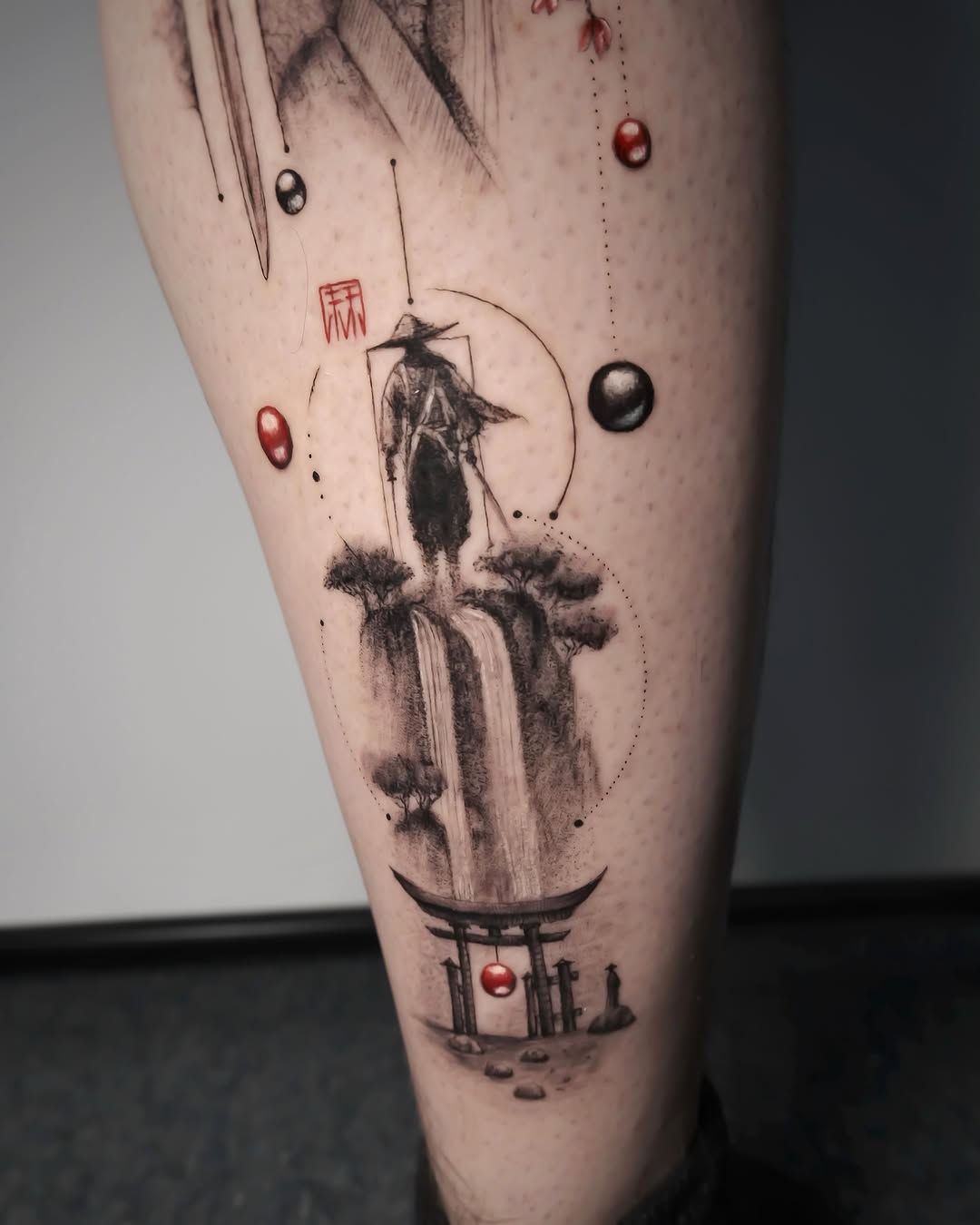 Tattoo by @lilithink — japanese_irezumi, black_and_grey