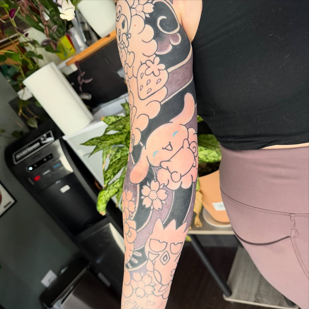 Tattoo by @afaulknertattoos — new_school, anime
