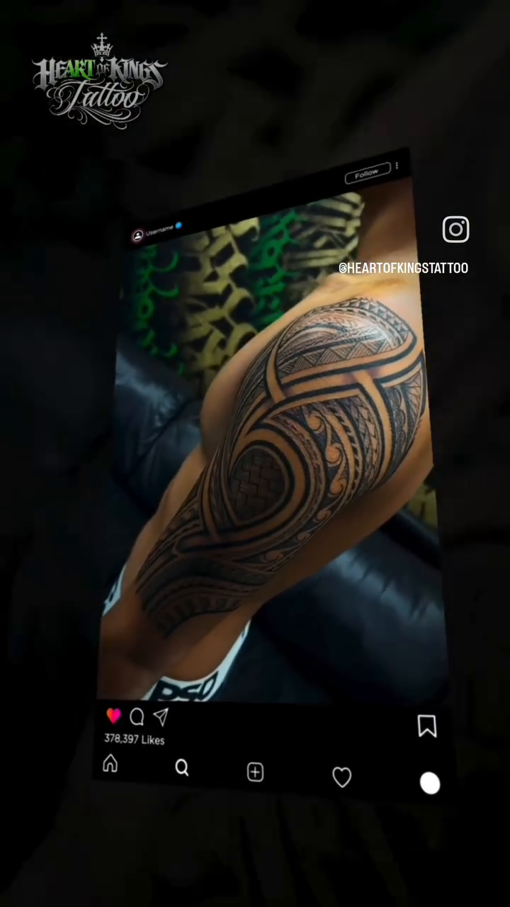 Tattoo by @hi_inkd — tribal, blackwork
