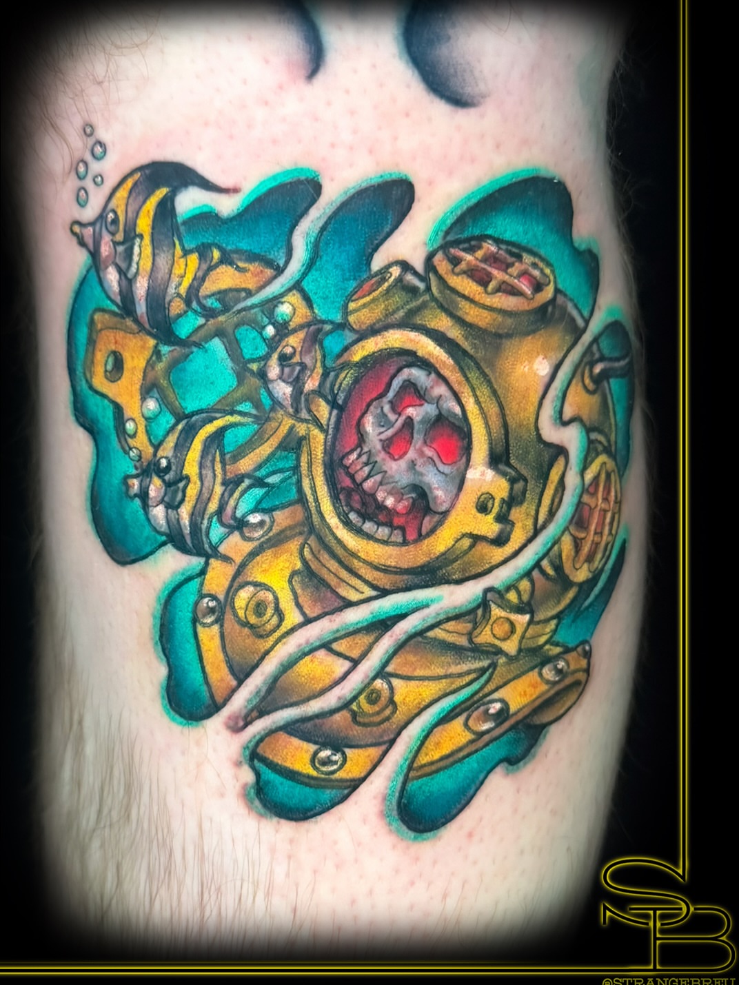 Tattoo by @strangebreu — new_school