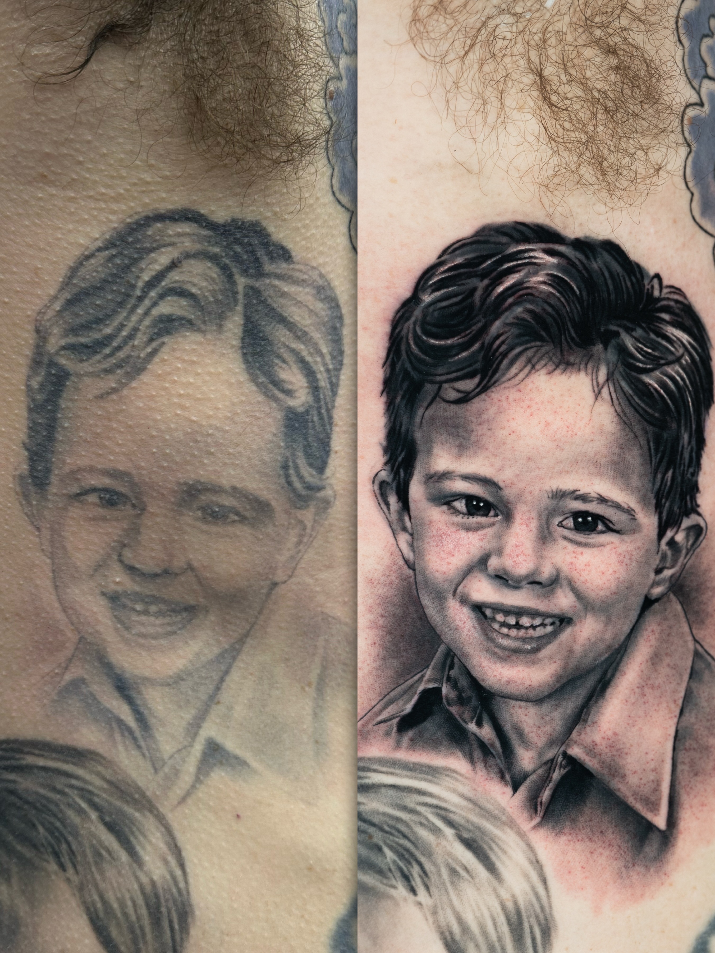 Tattoo by @zakperry_tattoos — realism, black_and_grey