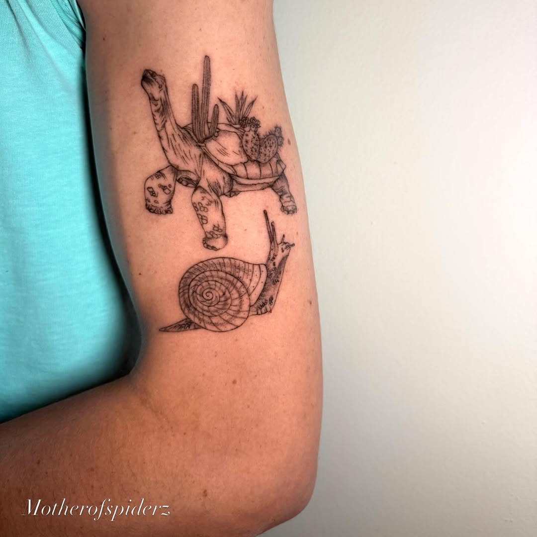 Tattoo by @motherofspiderz β fine_line, illustrative