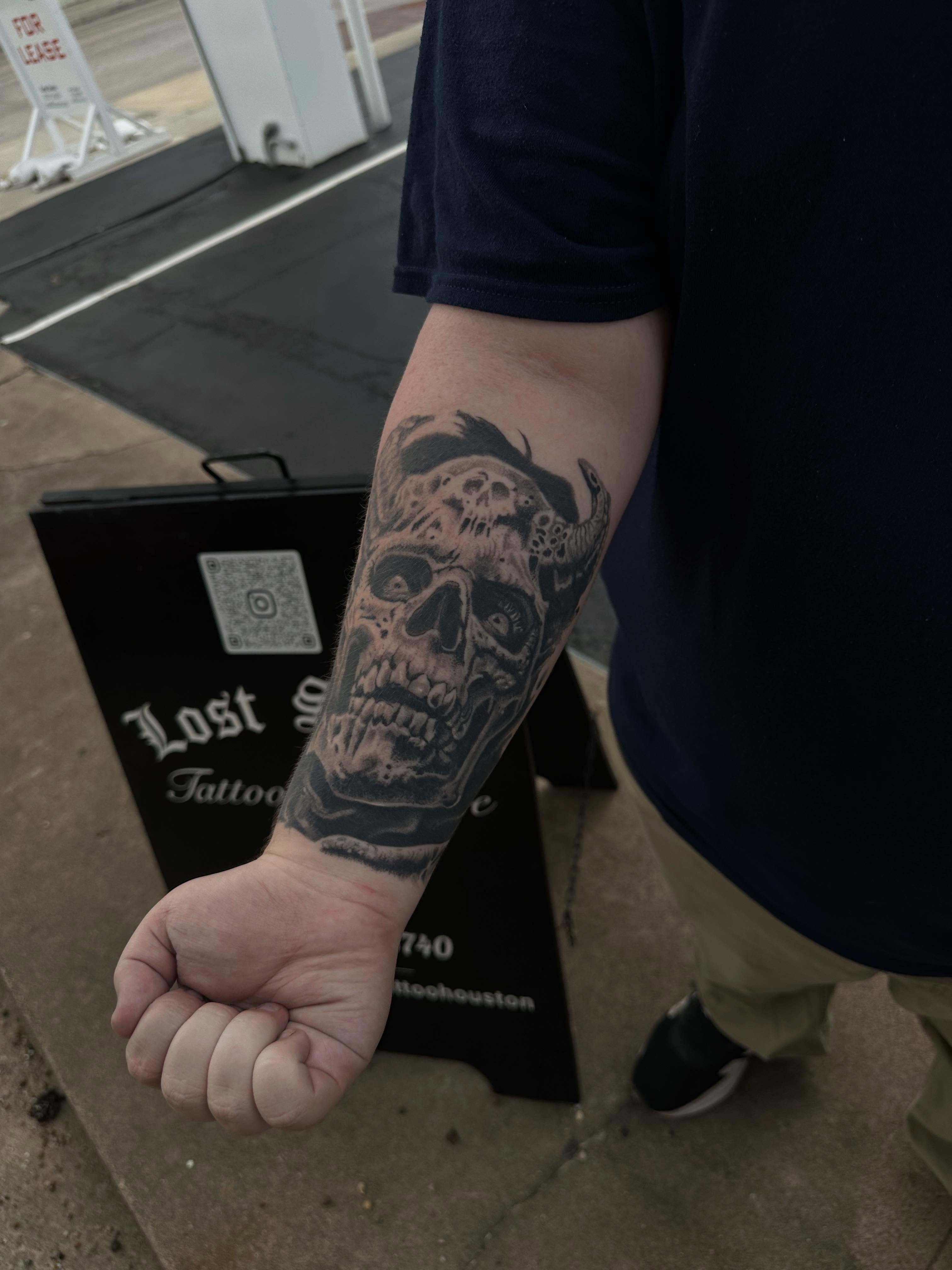 Tattoo by @kirincowboy — realism, dark_realism