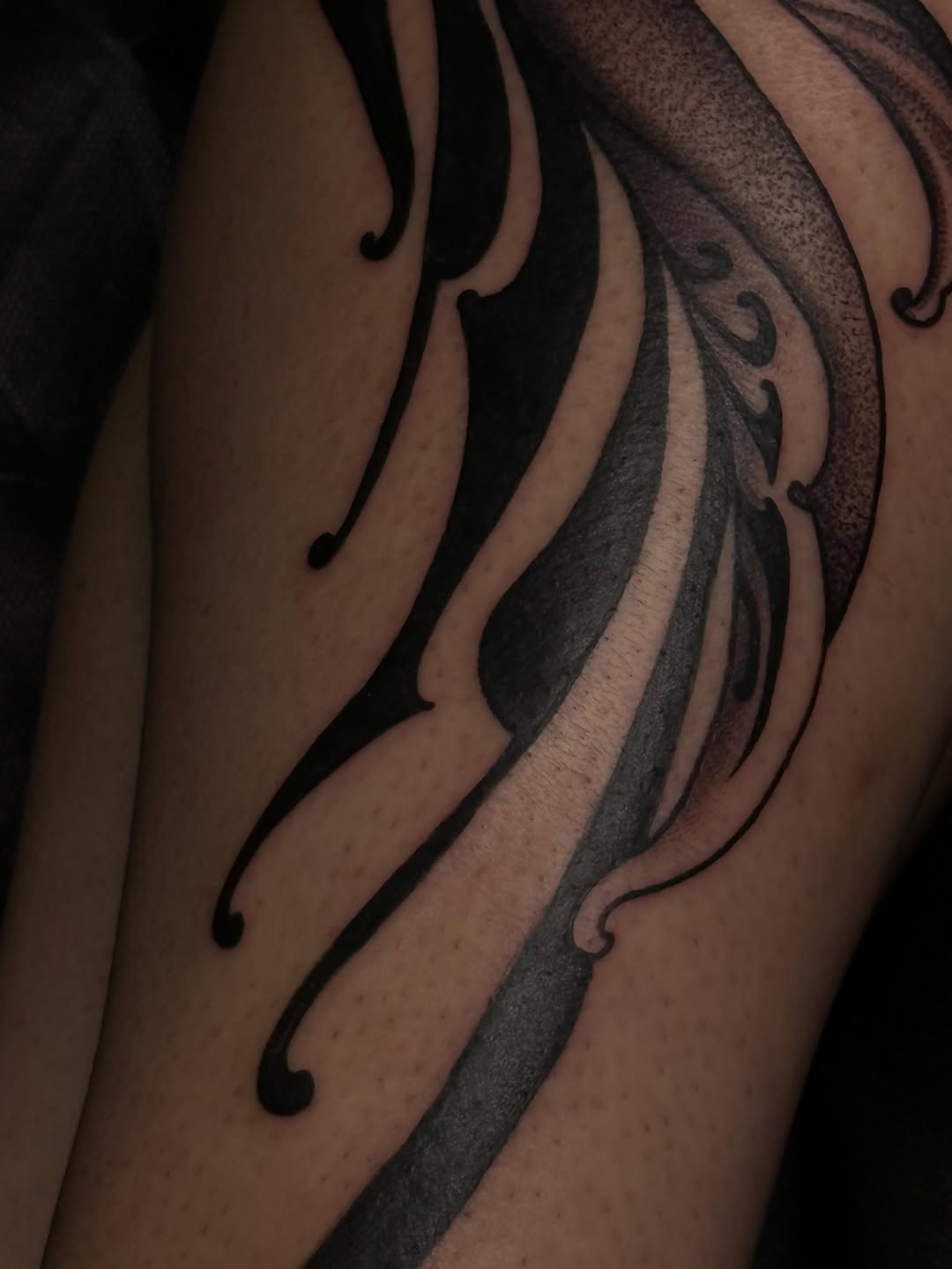 Tattoo by @kelsey.carmela — blackwork, ornamental