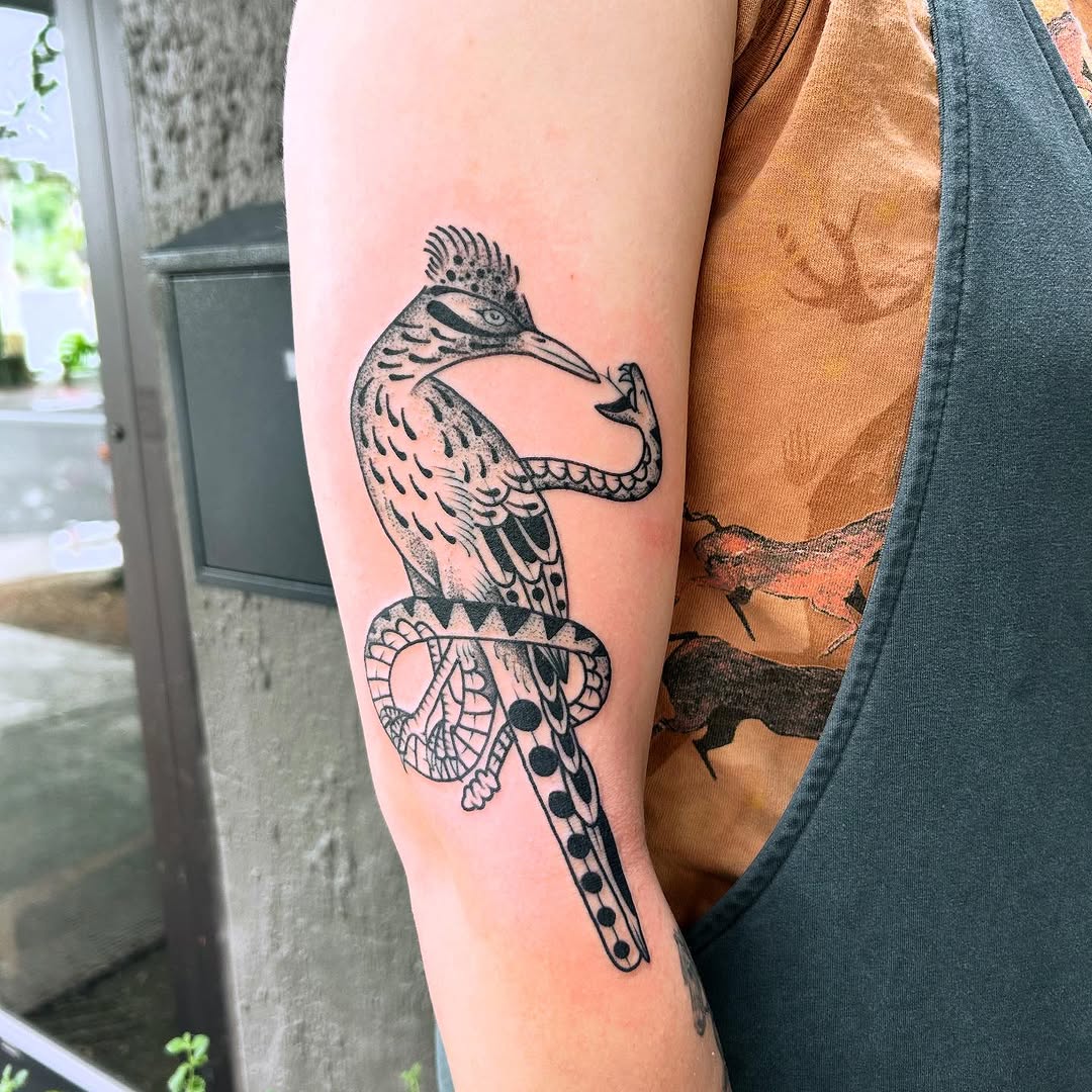 Tattoo by @eekpdx — black_and_grey, illustrative