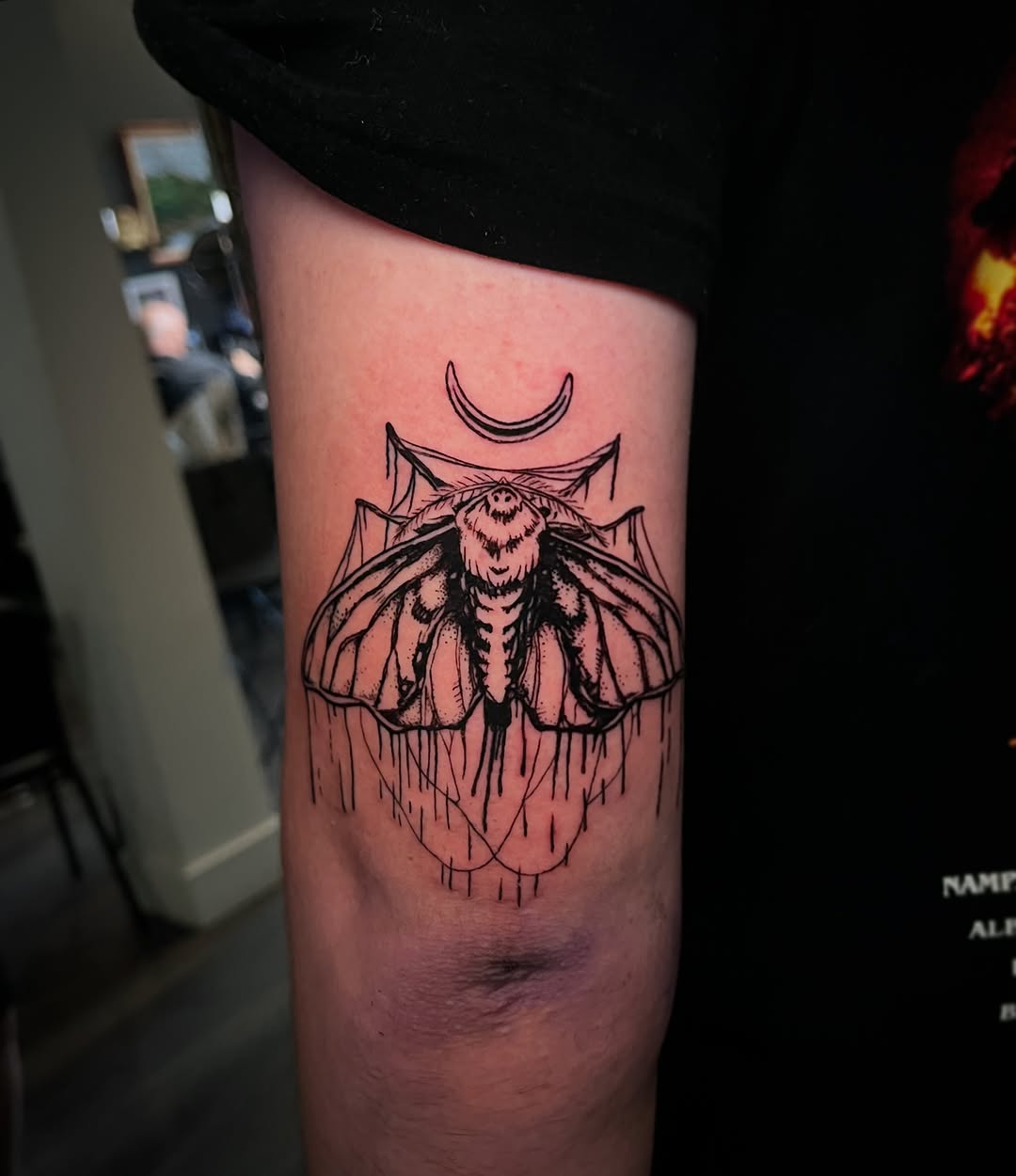 Tattoo by @jakenissart — blackwork, dotwork