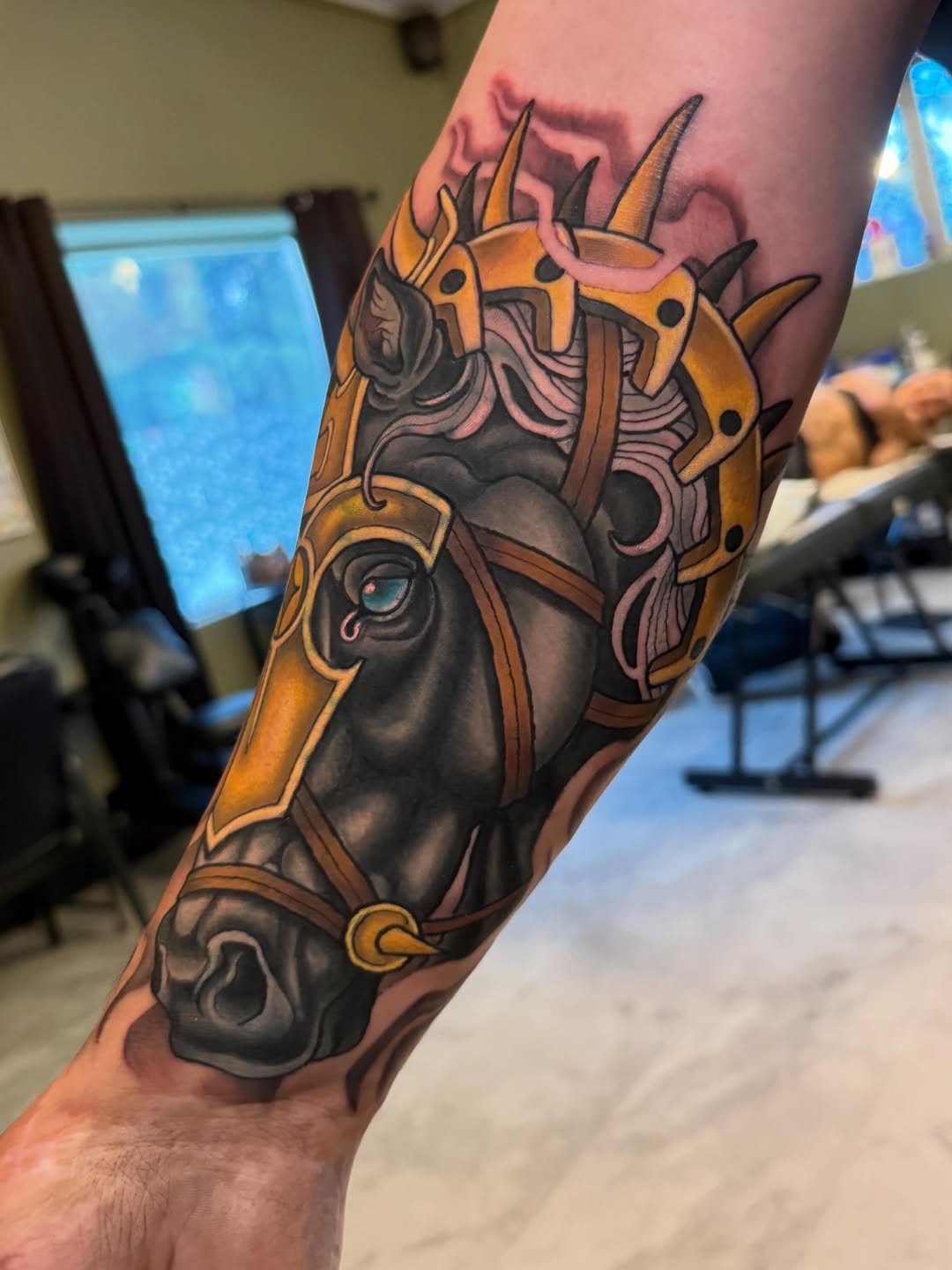 Tattoo by @kylebehrtattoos — realism, black_and_grey