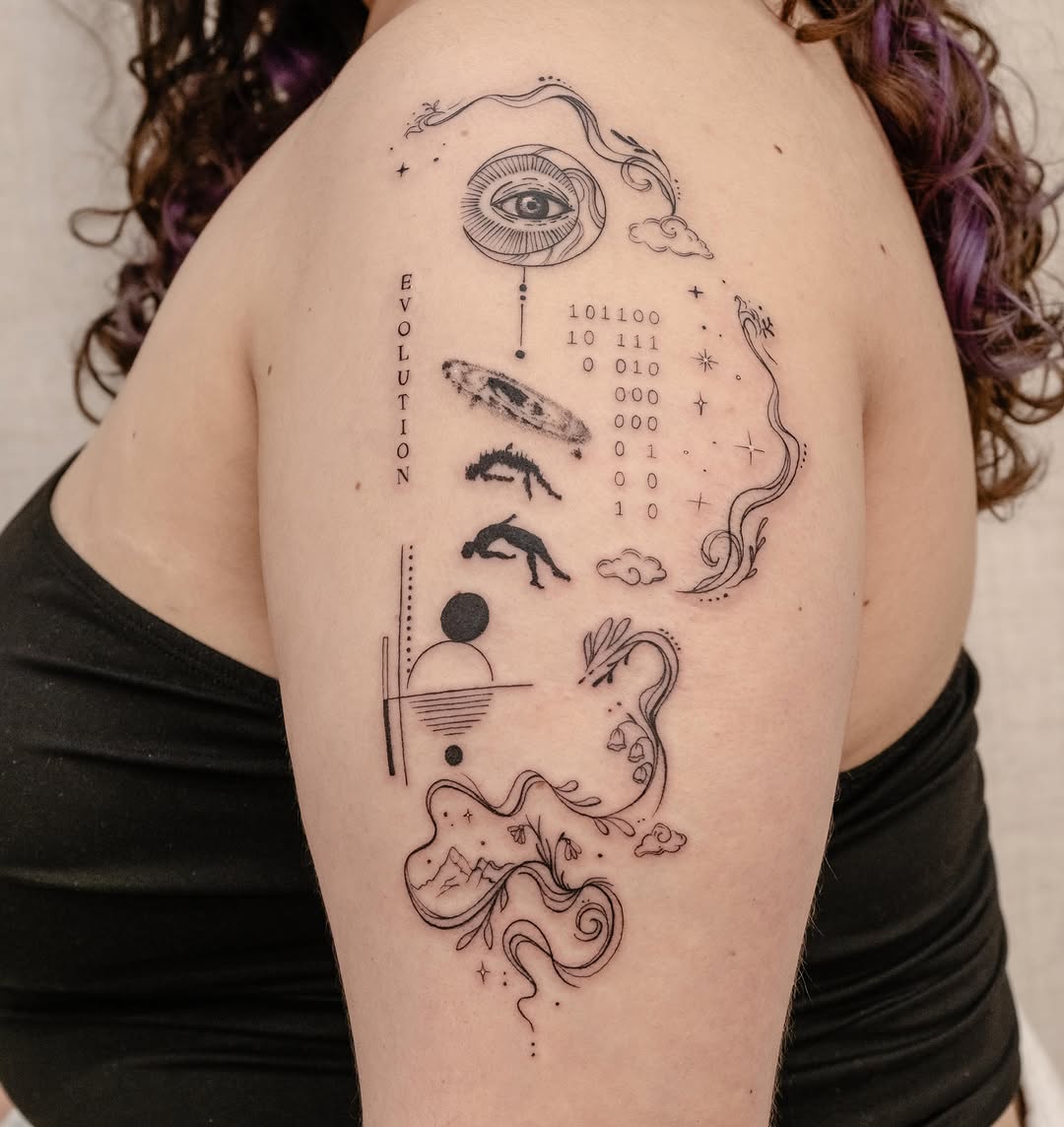 Tattoo by @koko.inker.houston — fine_line, illustrative