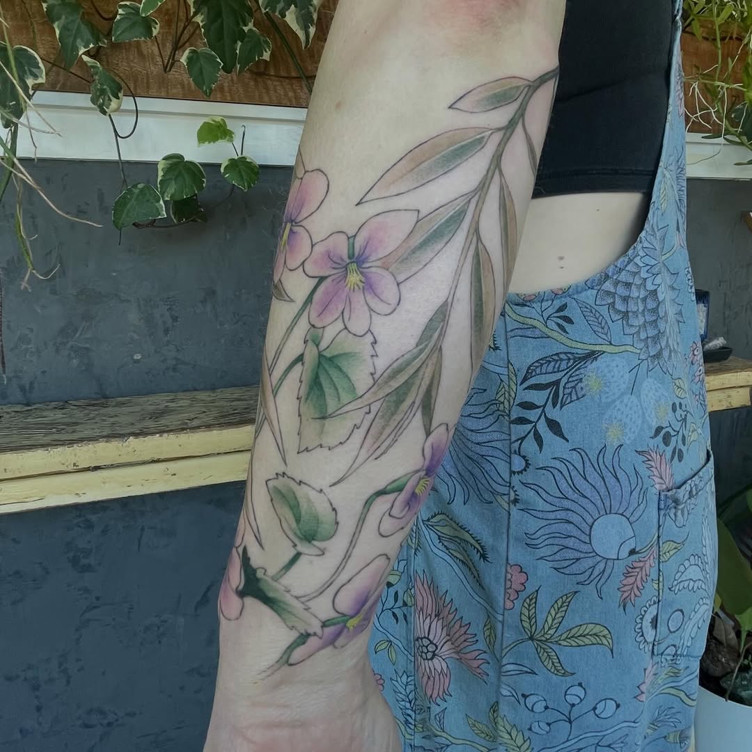 Tattoo by @alzster — fine_line, watercolor