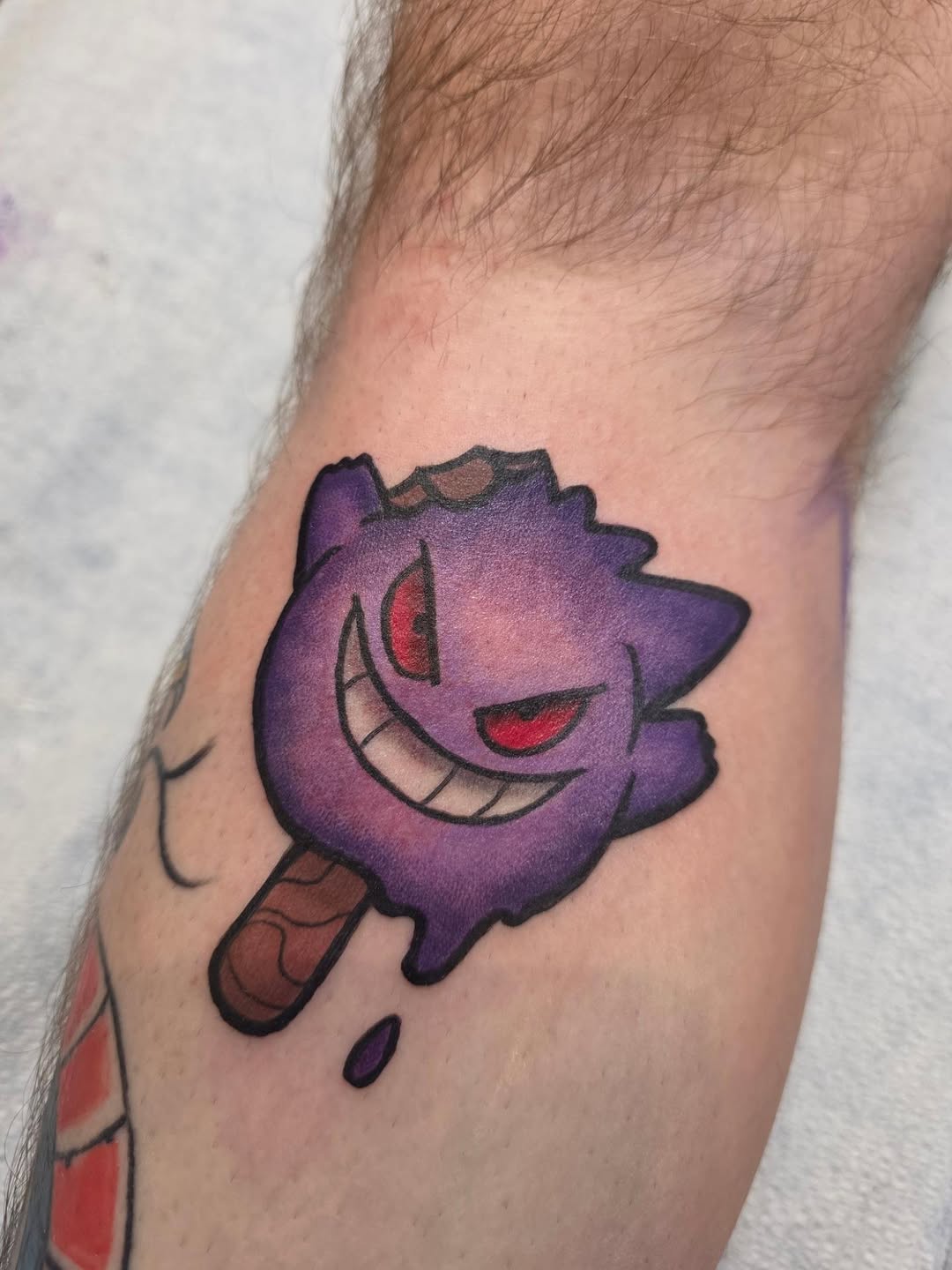 Tattoo by @embermoontattoos — new_school, anime