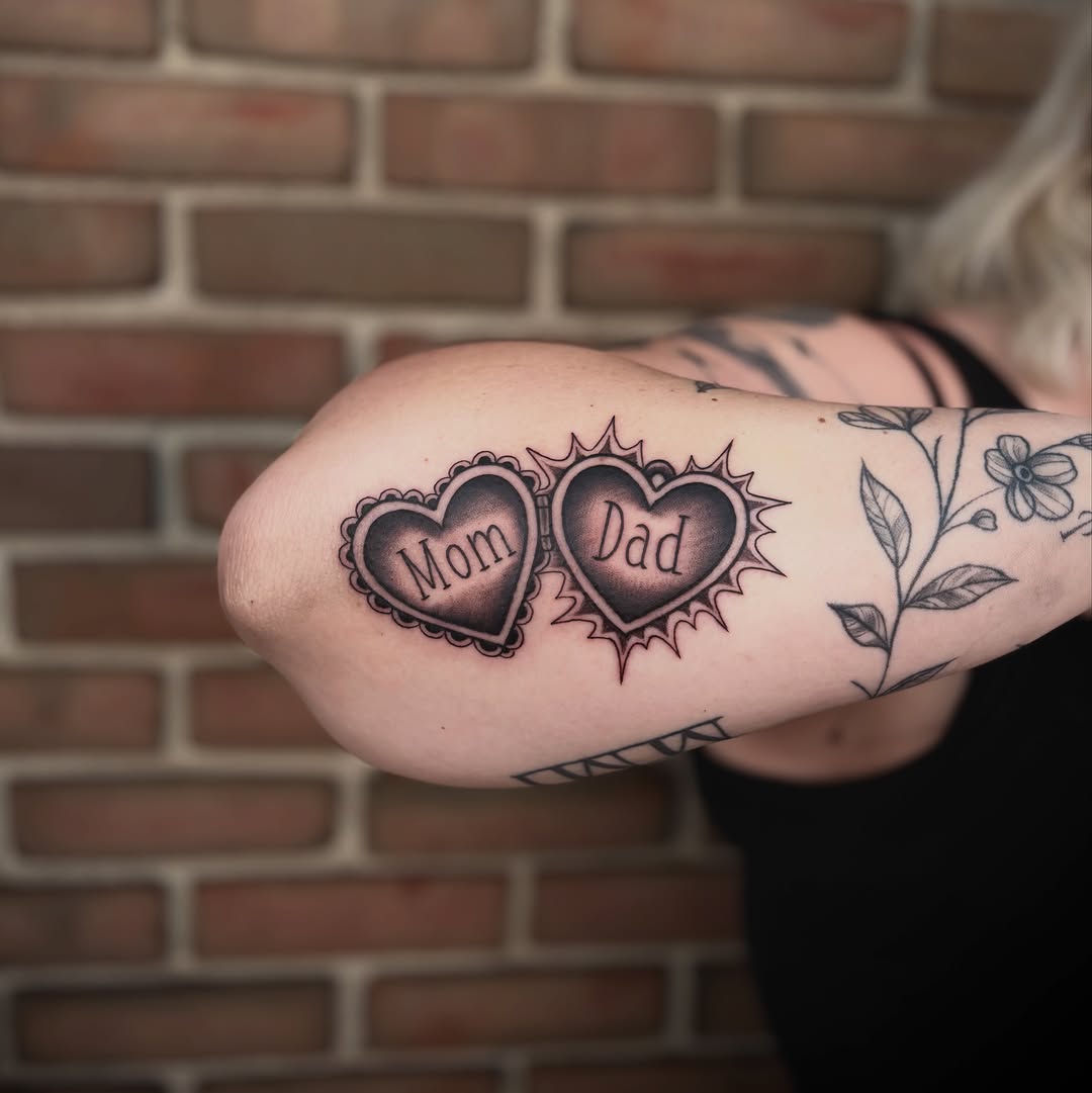 Tattoo by @ldempseytattoos — lettering_script, black_and_grey