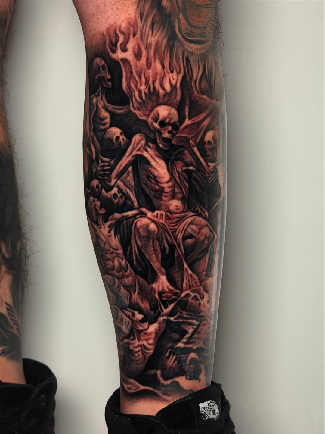 Tattoo by @inkedbykiki — dark_realism, black_and_grey