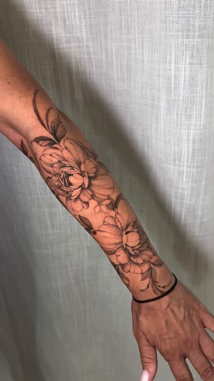 Tattoo by @inkbyjustene — fine_line, black_and_grey