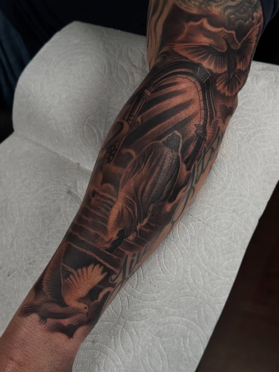 Tattoo by @josephpassion__ — black_and_grey, realism
