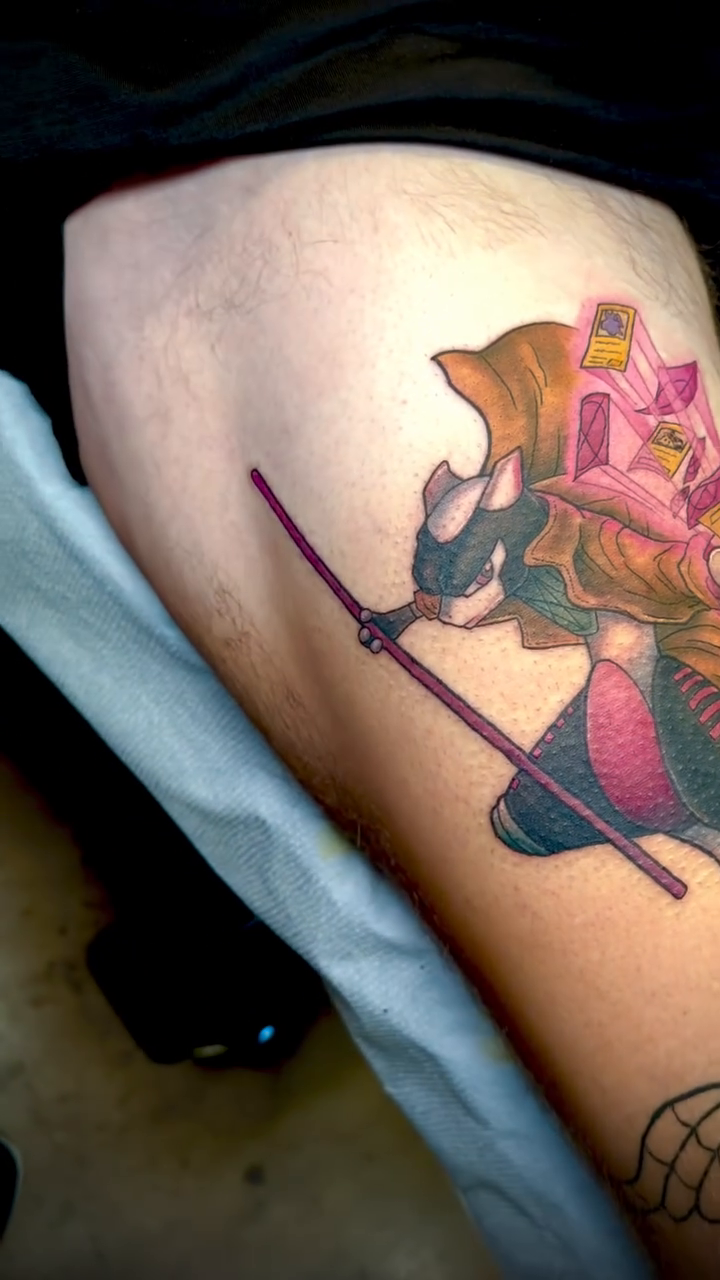 Tattoo by @krisnotch_tattoo — neo_traditional, anime