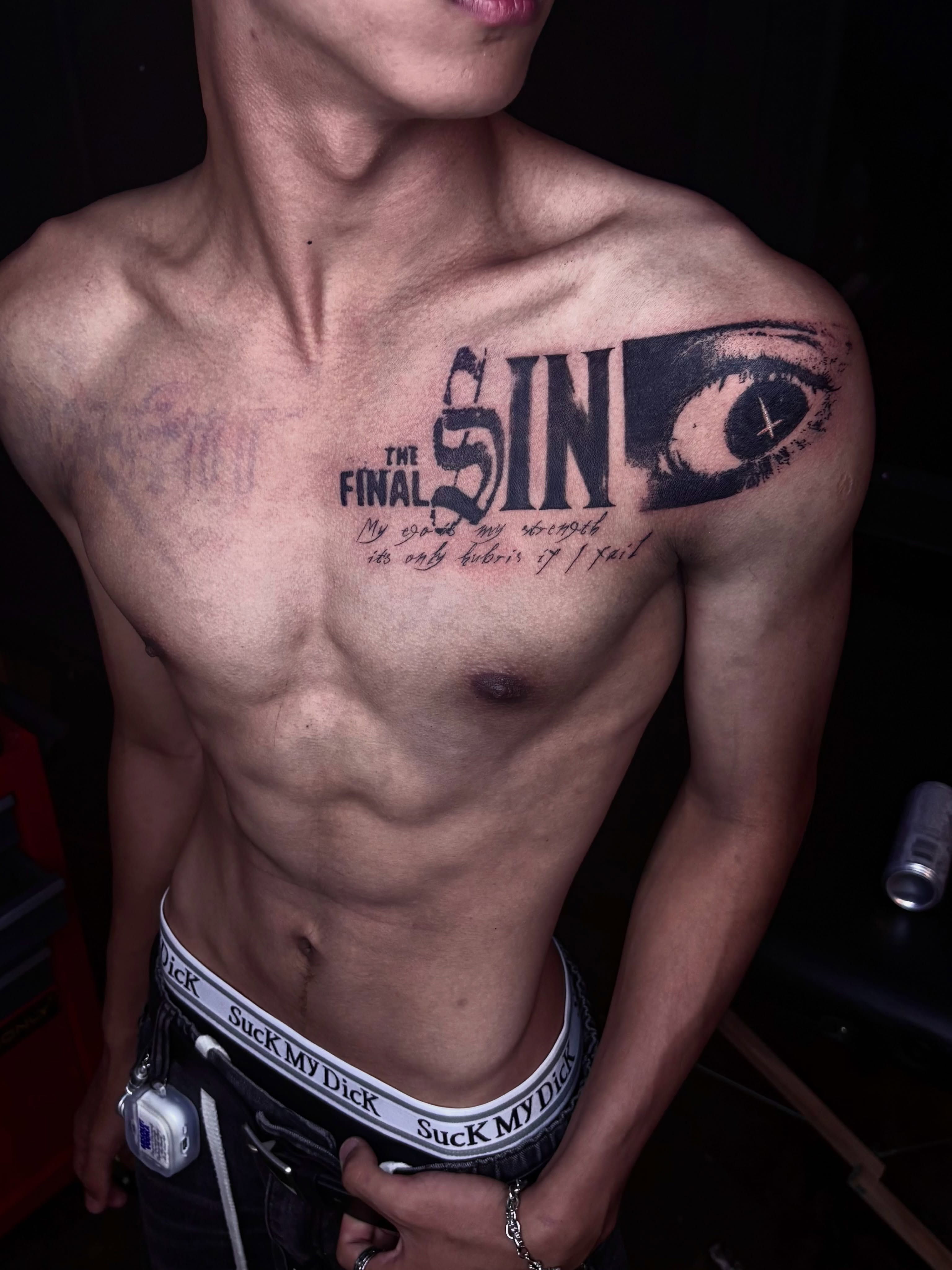 Tattoo by @deathtxpia — black_and_grey