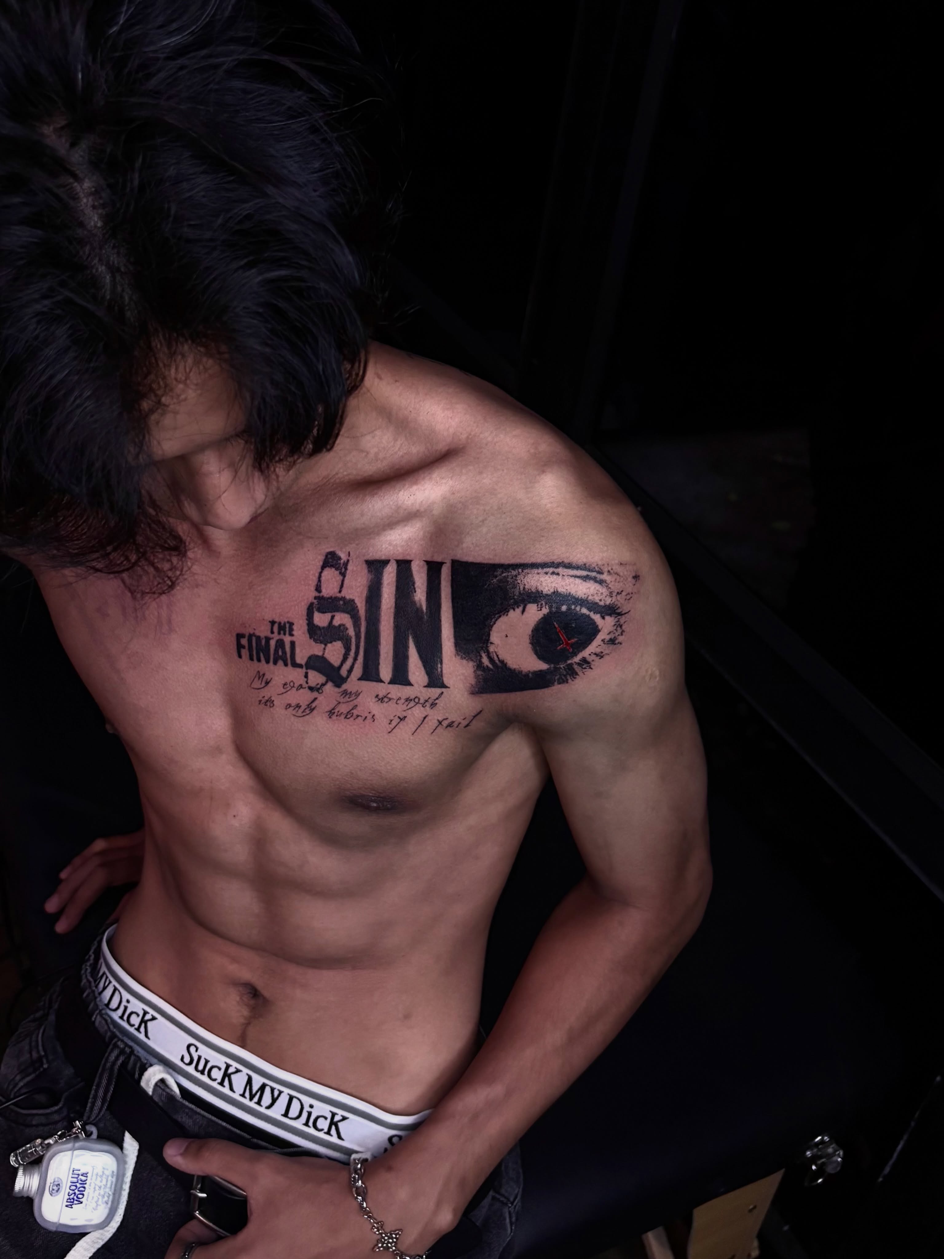 Tattoo by @deathtxpia — black_and_grey