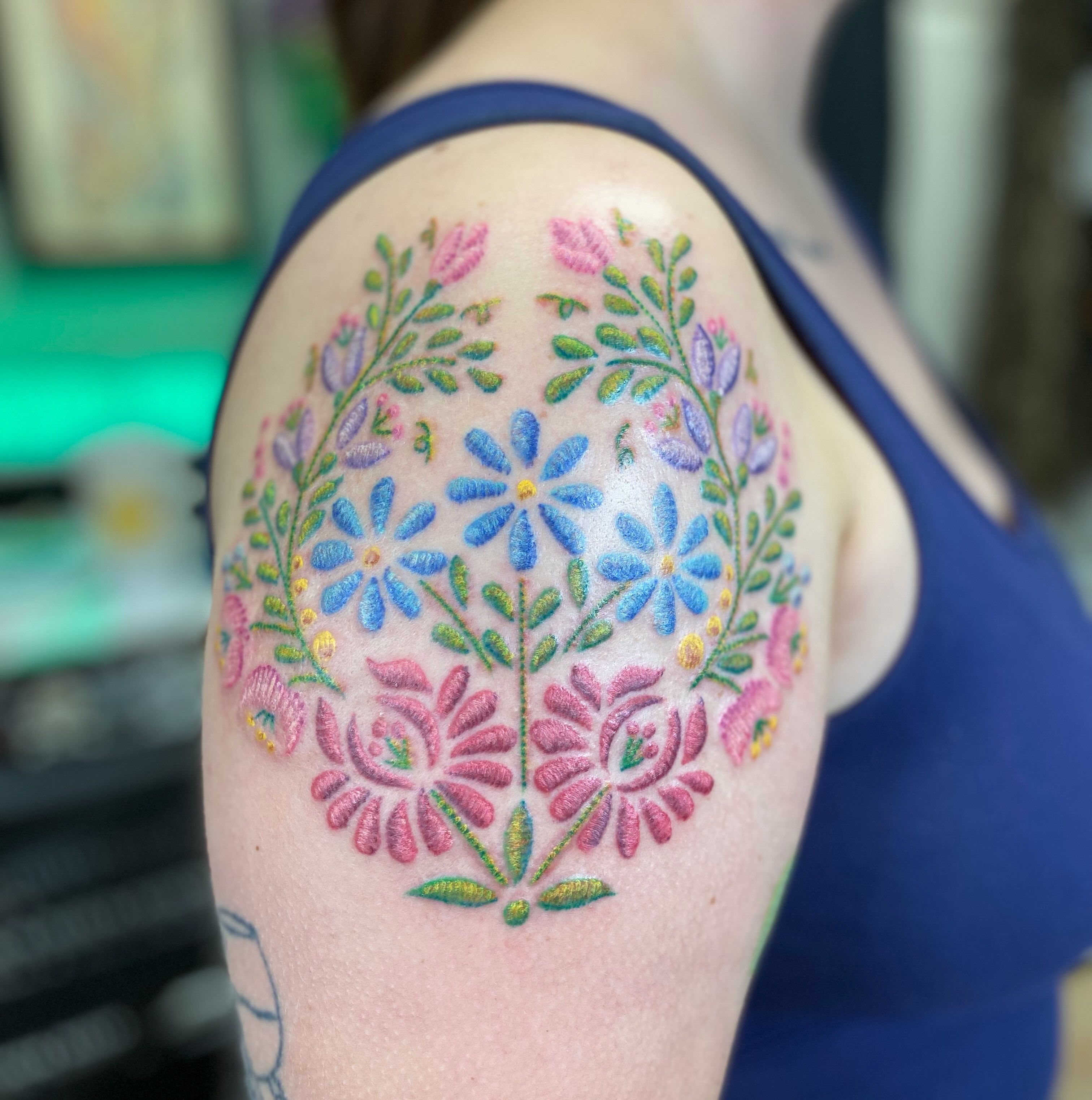 Tattoo by @lokishanedefriece — ornamental, watercolor