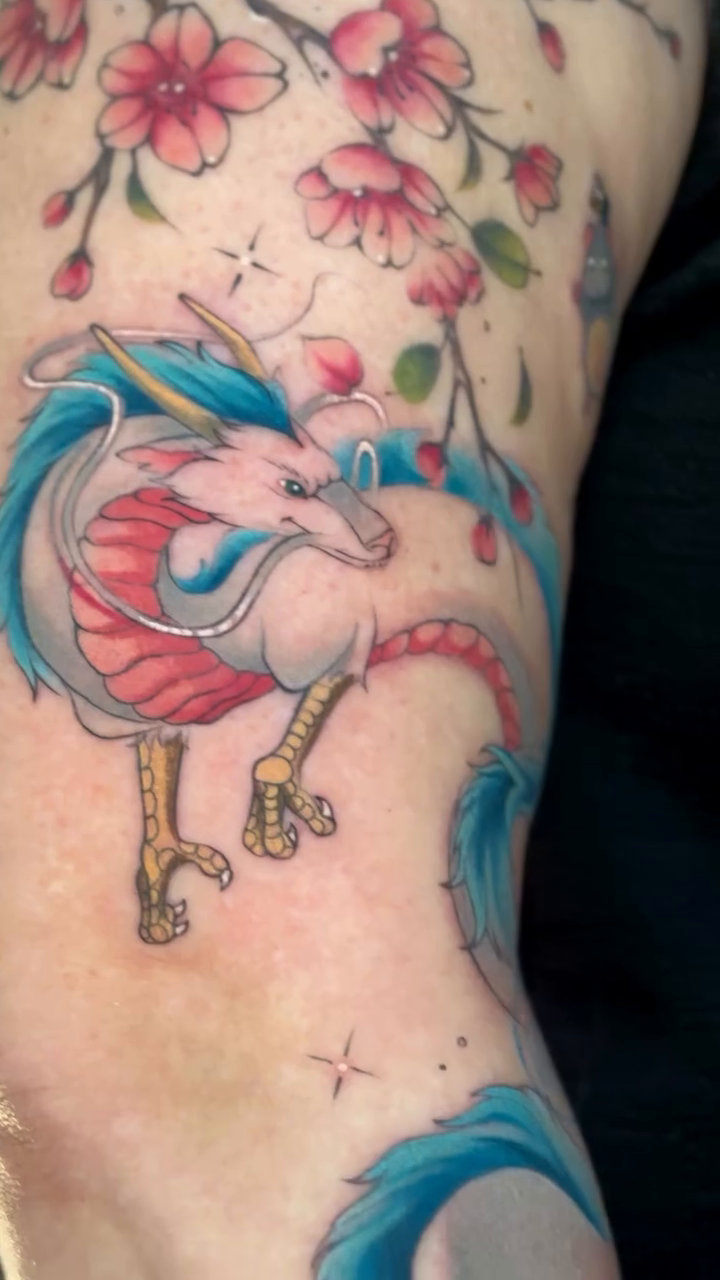 Tattoo by @maria.catwaii.tattoos — anime