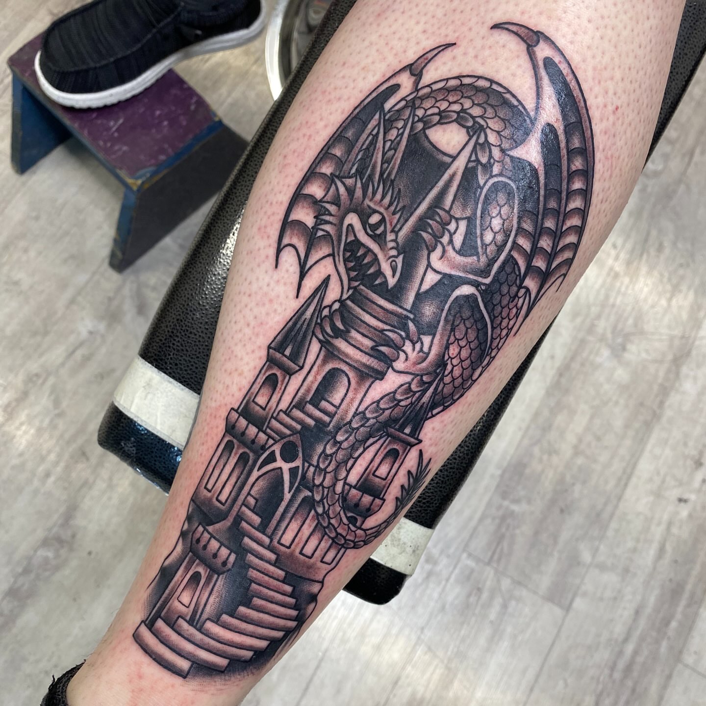 Tattoo by @jimmyhtx — black_and_grey, realism