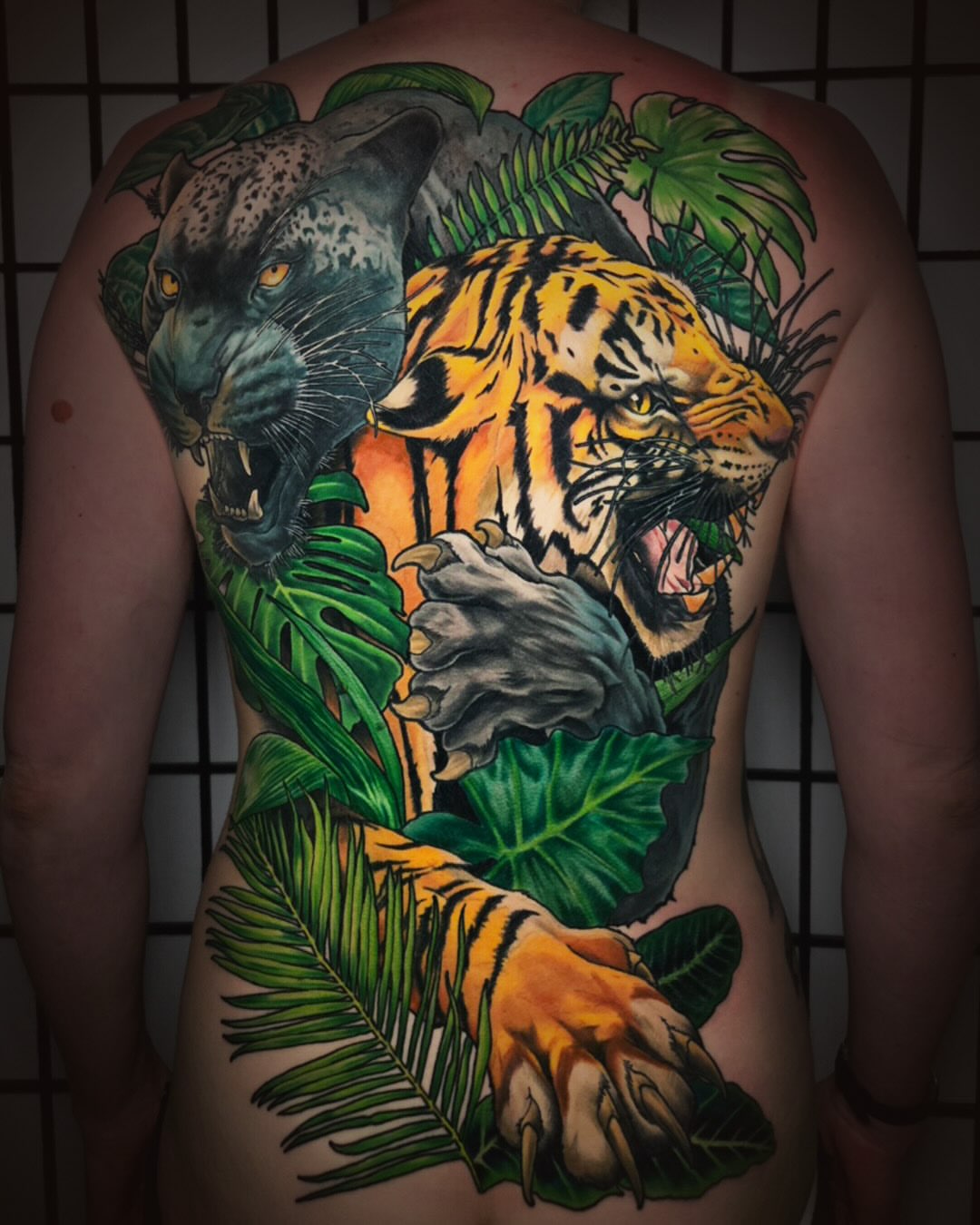 Tattoo by @rowdyroosterink โ realism, dotwork