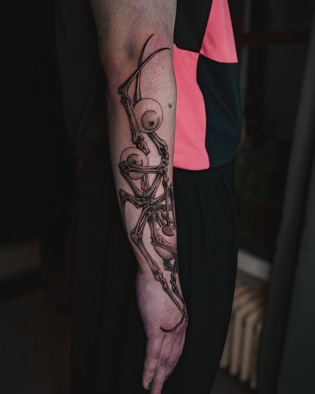 Tattoo by @nowthisyujhi — dark_realism, dotwork