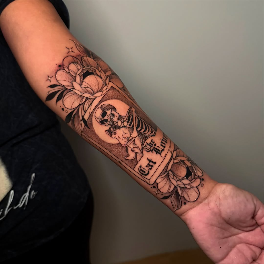 Tattoo by @vonntattoos — black_and_grey, lettering_script