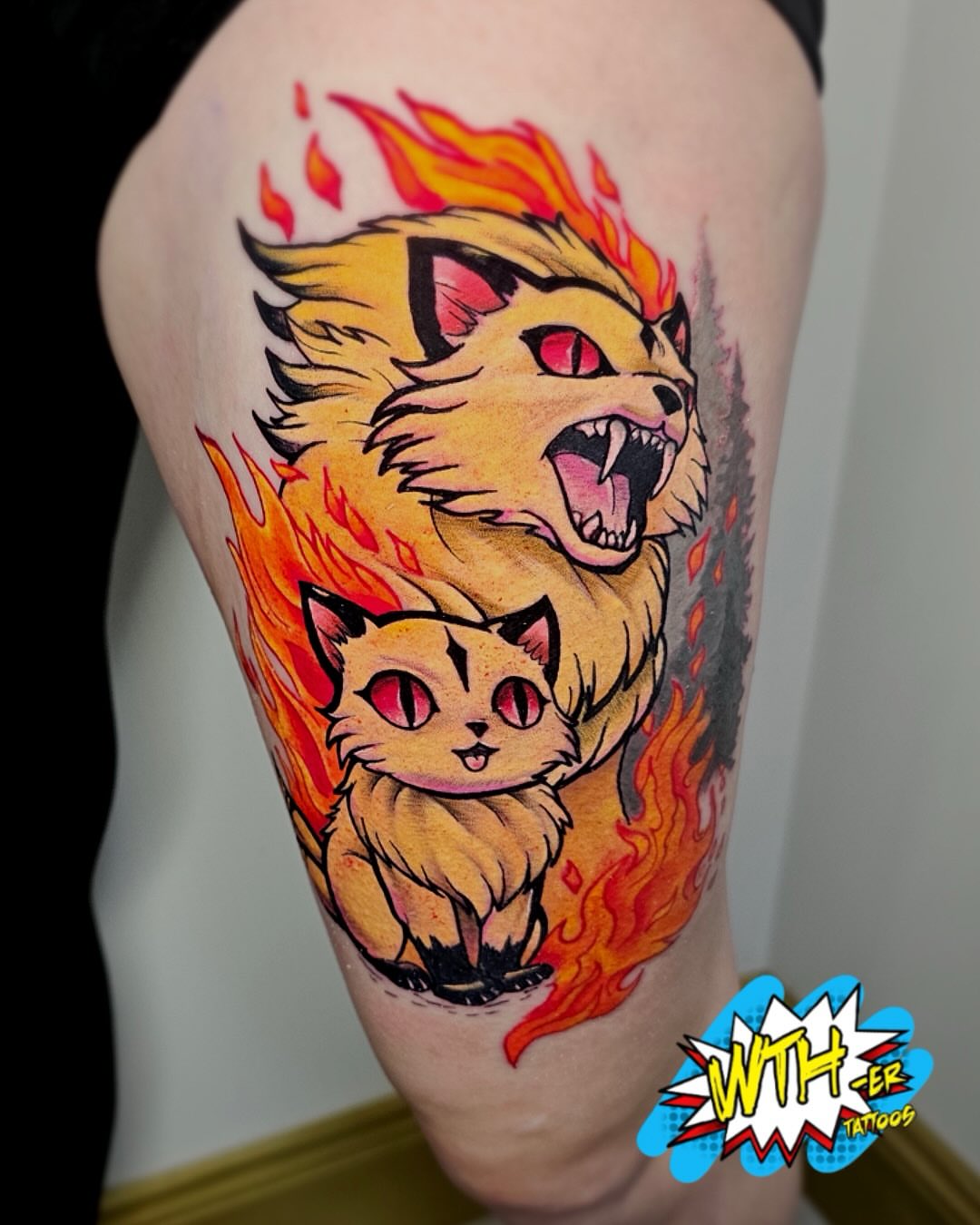 Tattoo by @whatthehecker88 — american_traditional, dotwork