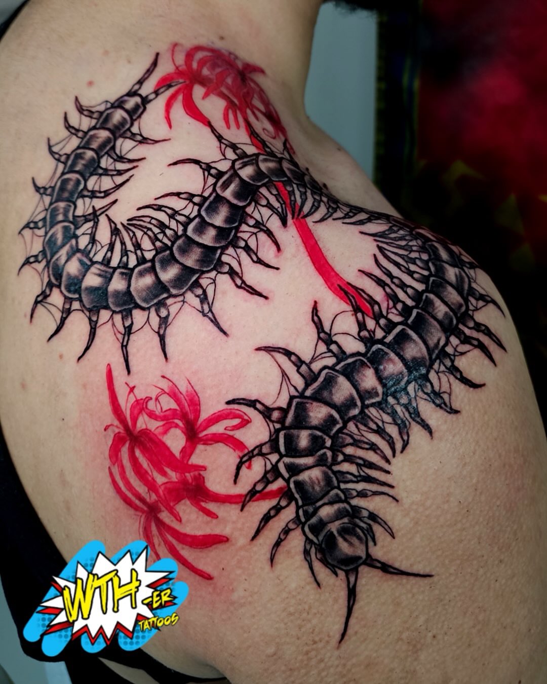 Tattoo by @whatthehecker88 — black_and_grey
