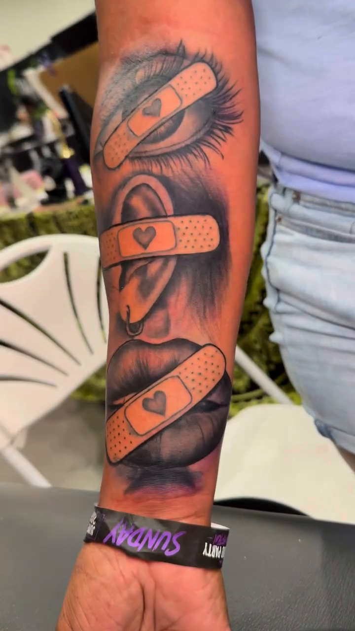 Tattoo by @thatgirlbutta — black_and_grey, realism