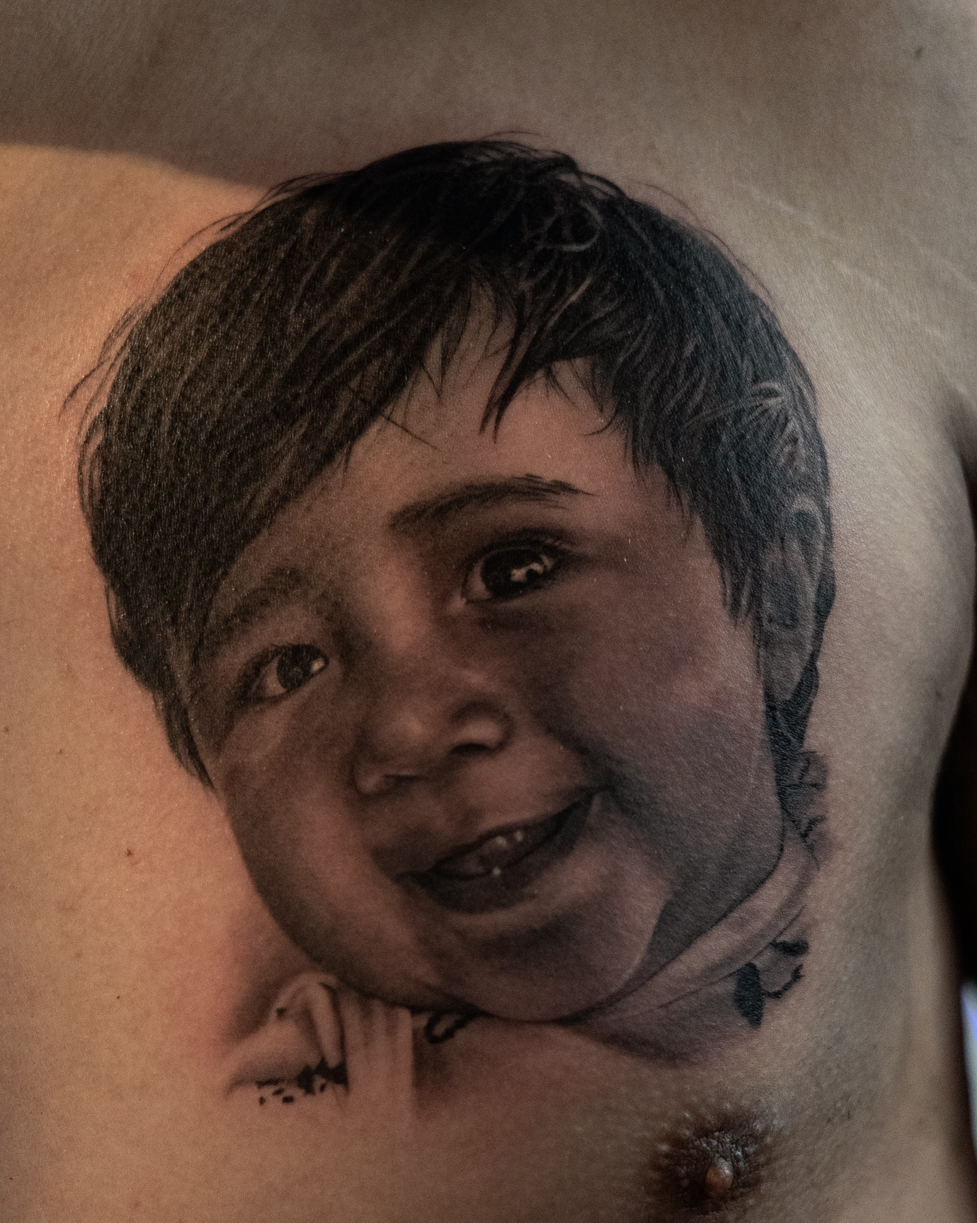 Tattoo by @salazar_ink — realism, black_and_grey