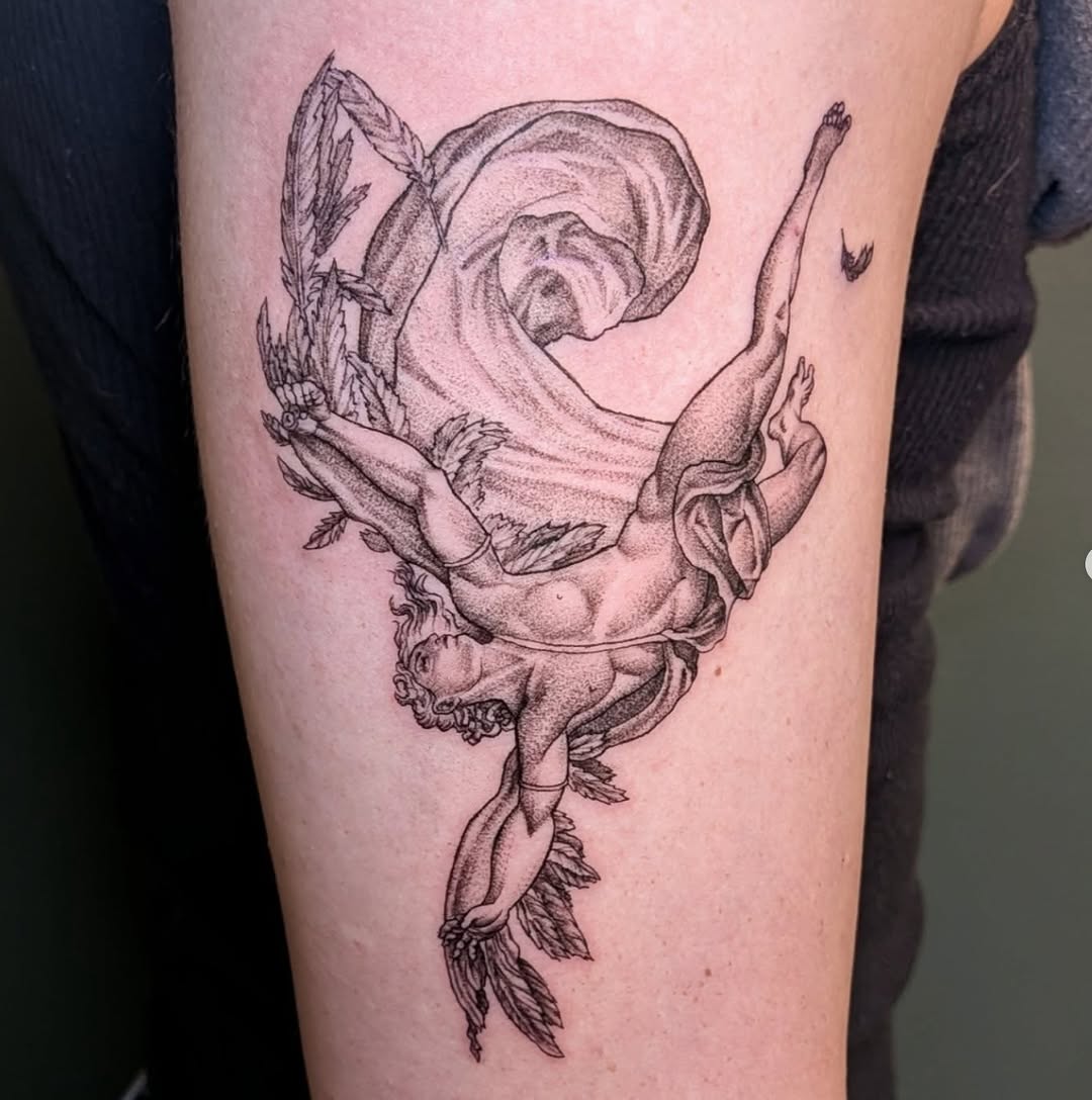 Tattoo by @tattoosbylucyl โ black_and_grey, realism
